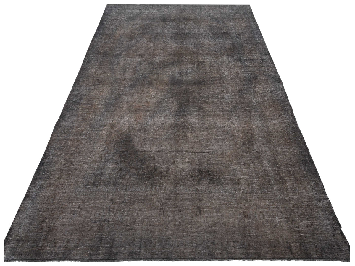Vintage 133150 Dark Gray 9.7x14.6 Hand Knotted Rug