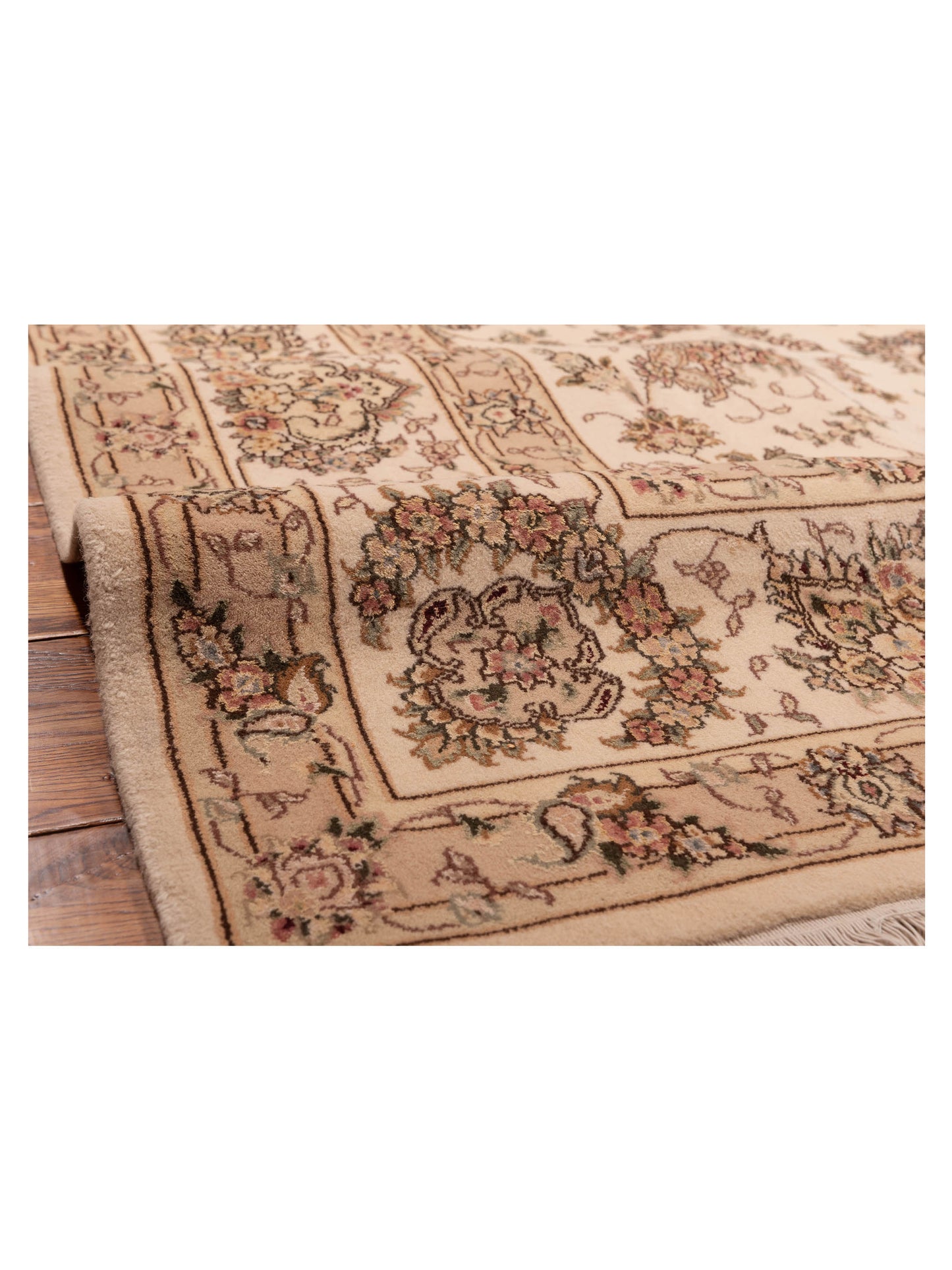 Magnolia 121076 Ivory Ivory 9x12 Hand Knotted Rug