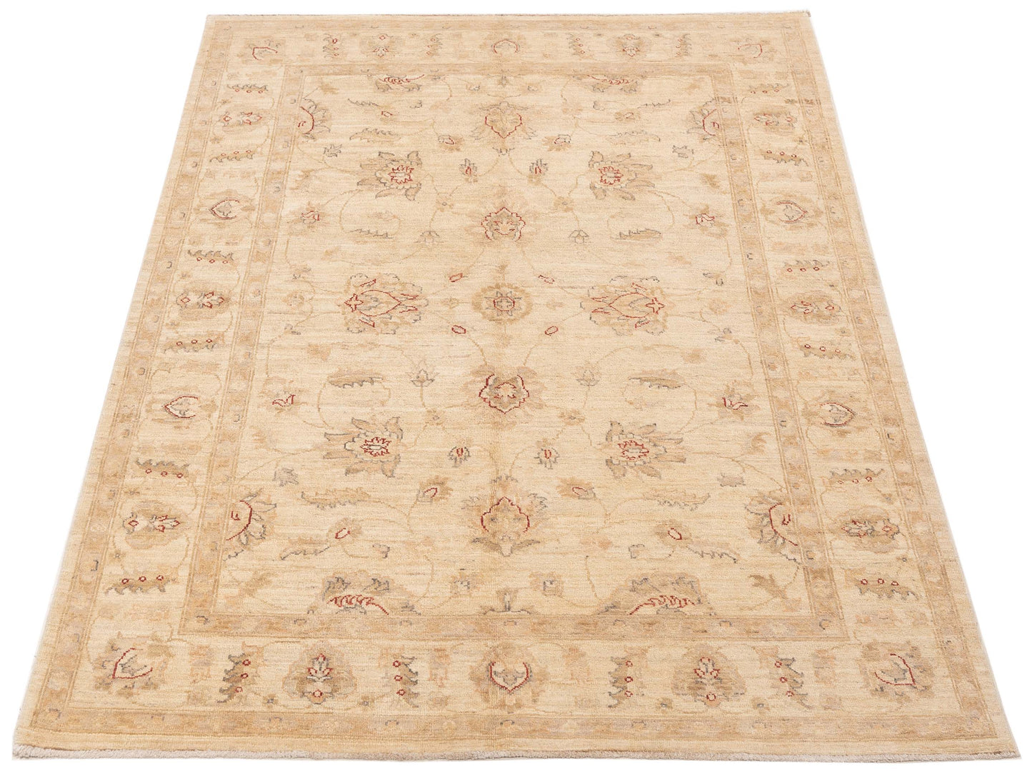 Sultan 119014 Ivory Ivory 5.1x6.8 Hand Knotted Rug