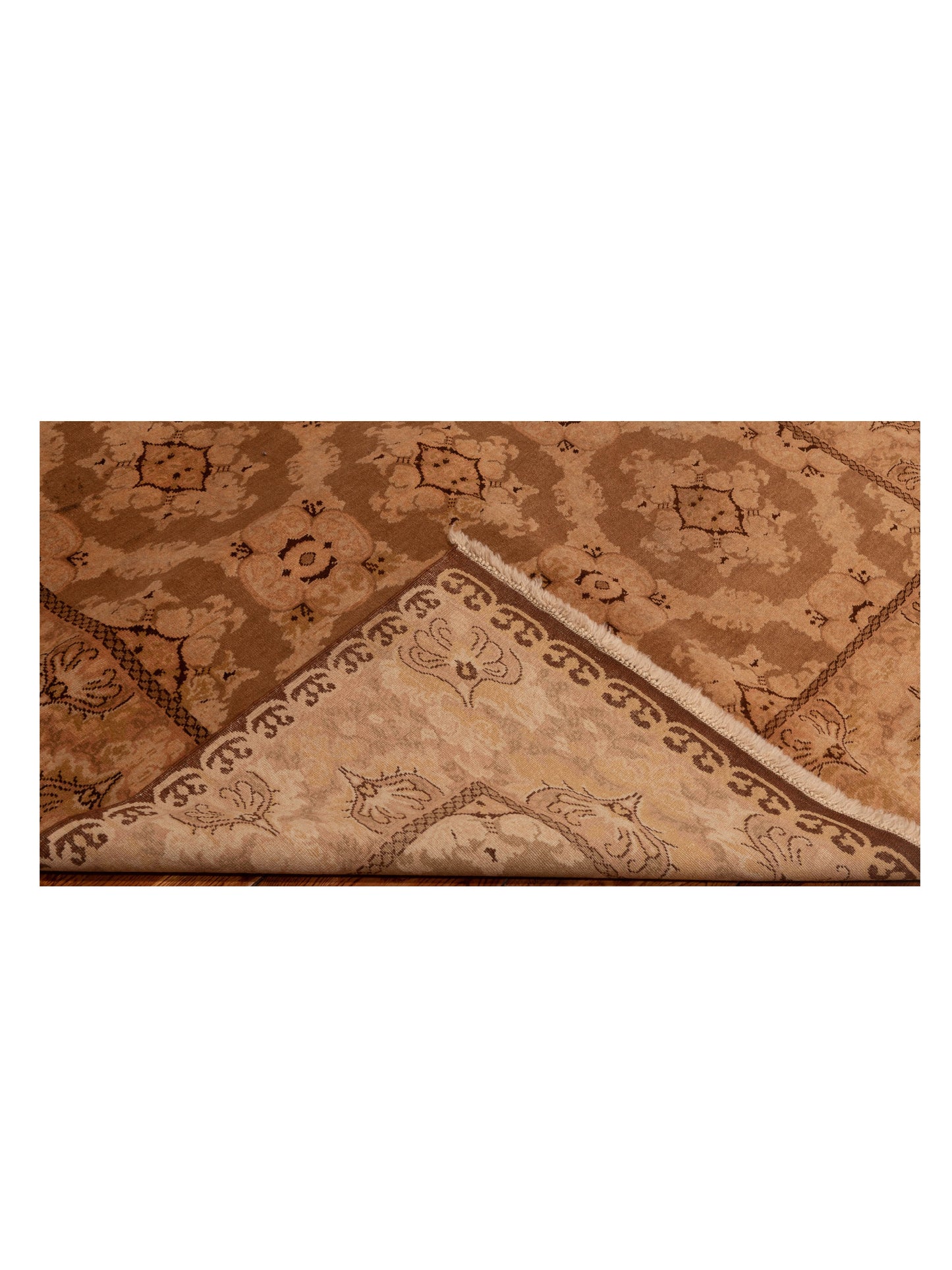 Antique Loom 147396 Olive Brown 5.9x7.10 Hand Knotted Rug