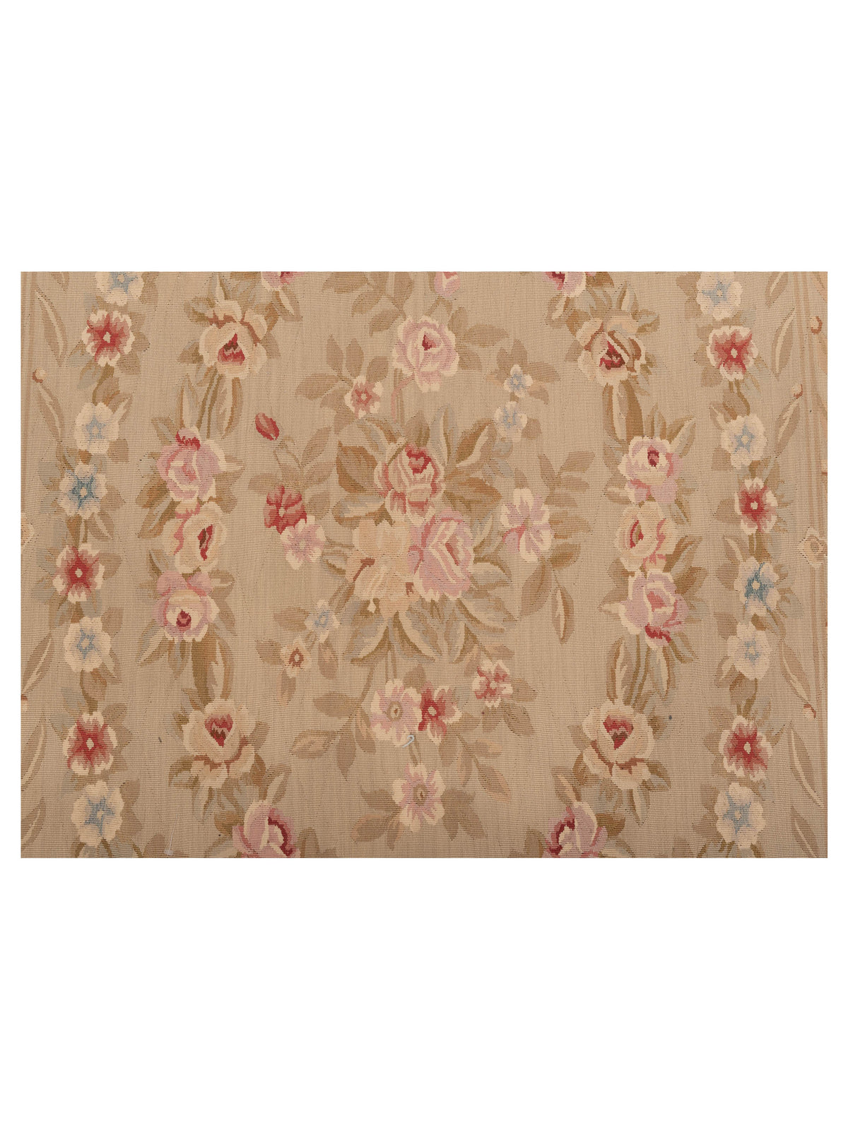 Abusson 77778 Cream Cream 7.9x9.11 Hand Knotted Rug