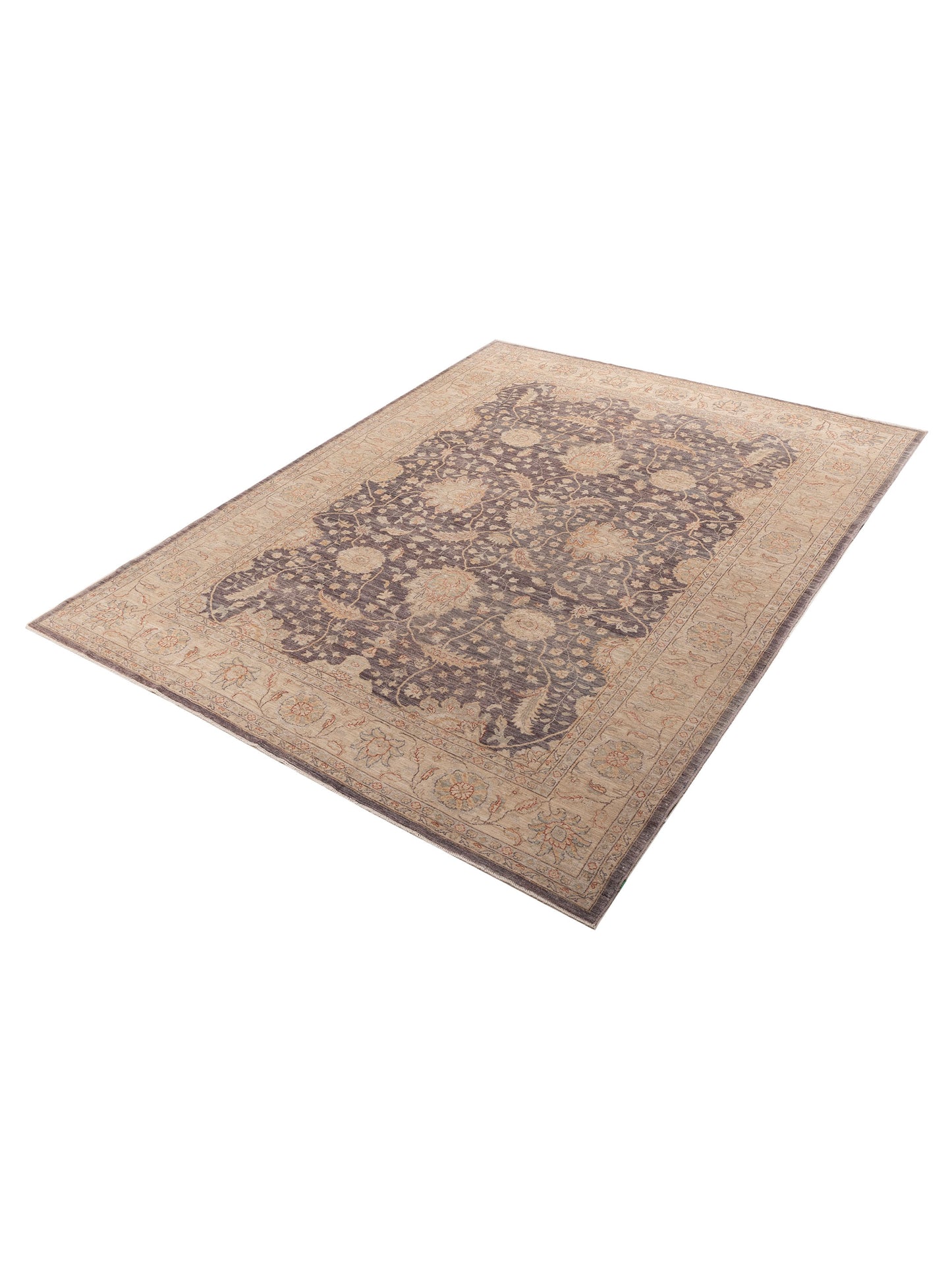 Sultan 156034 Purple Beige 9.2x11.11 Hand Knotted Rug
