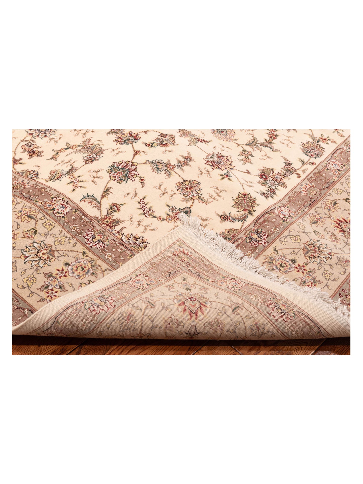 Magnolia 120251 Ivory Beige 9x12 Hand Knotted Rug