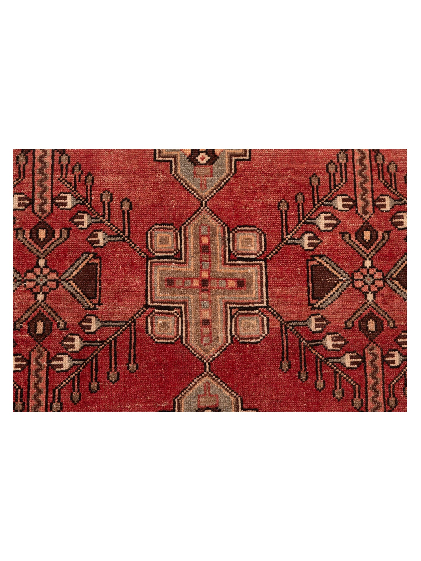 Persian 147680 Red Gray 4.3x6.9 Hand Knotted Rug