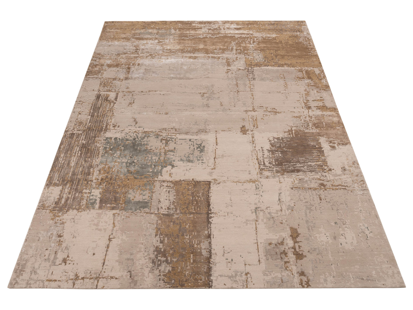 Tibetino 154834 Beige Gold 9.11x13.11 Hand Knotted Rug