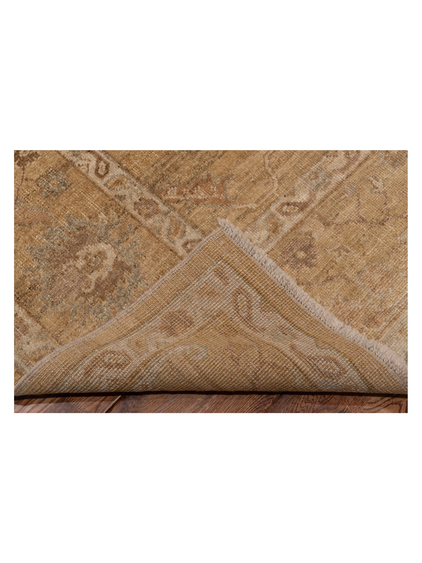 Angora Oushak 118178 Gold Gold 8x9.9 Hand Knotted Rug