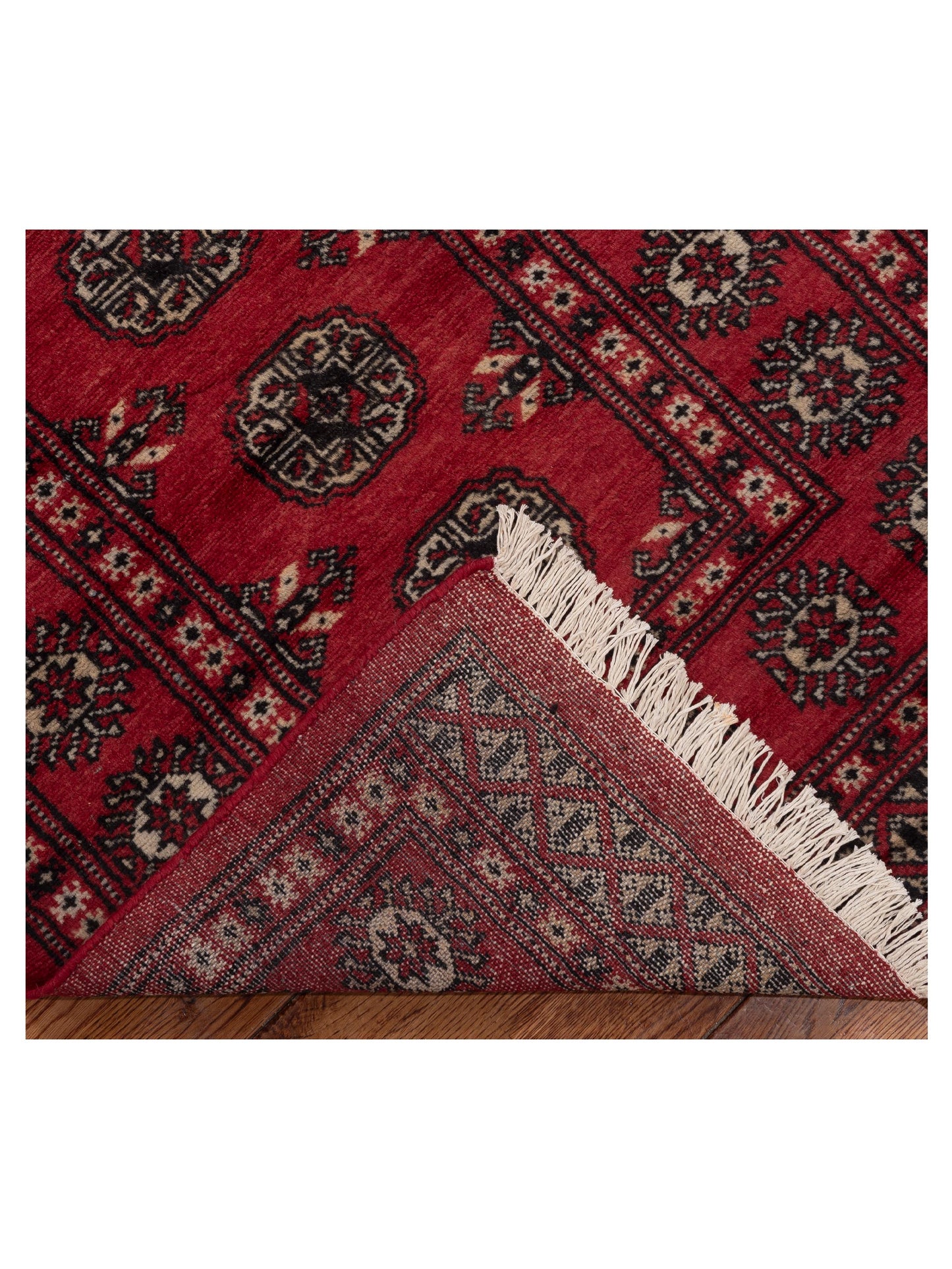 Bokhara 153432 Red Red 2.7x14.5 Hand Knotted Rug