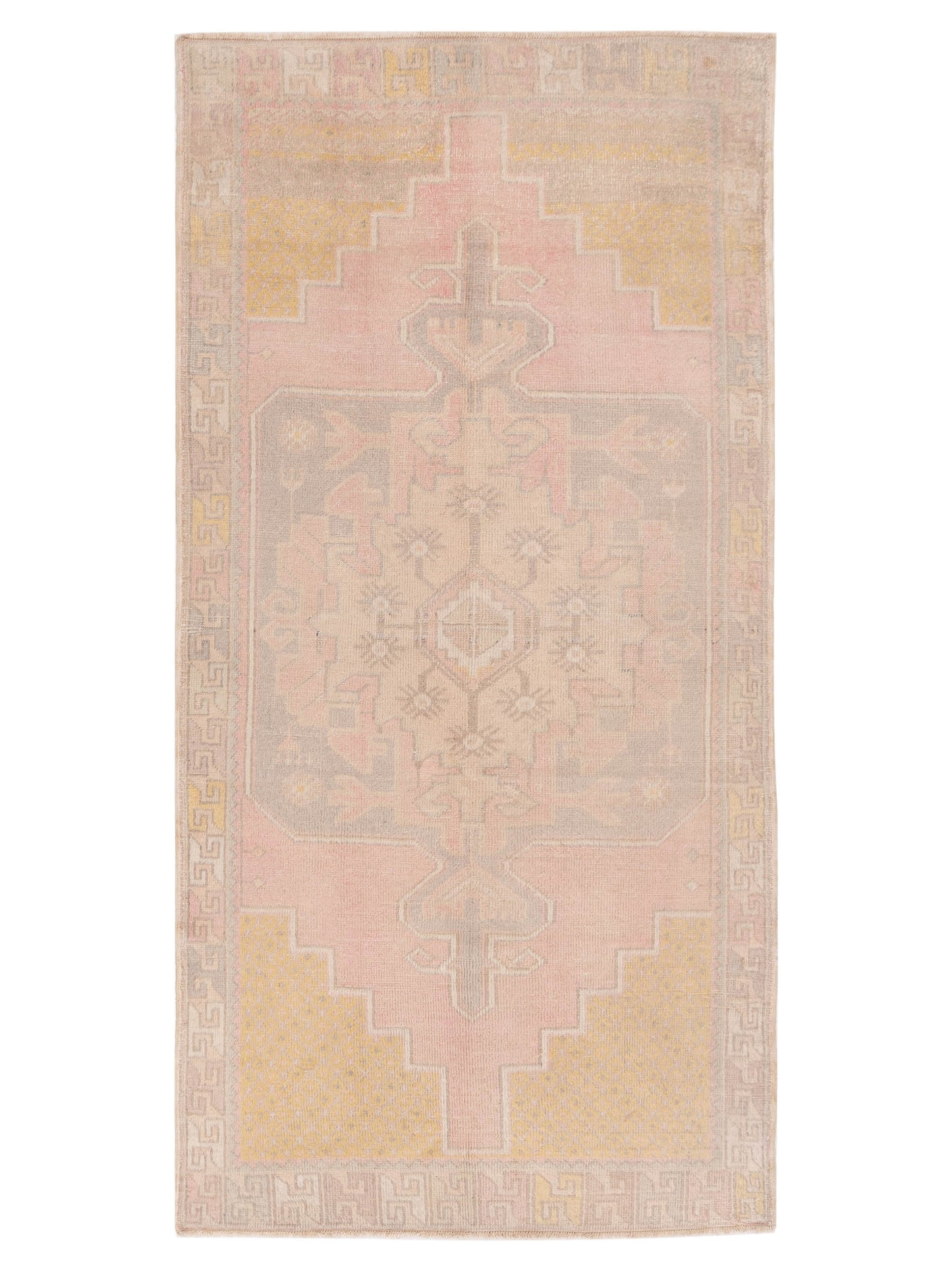 Pasha Old Anatolian  Pink Silver Traditional
