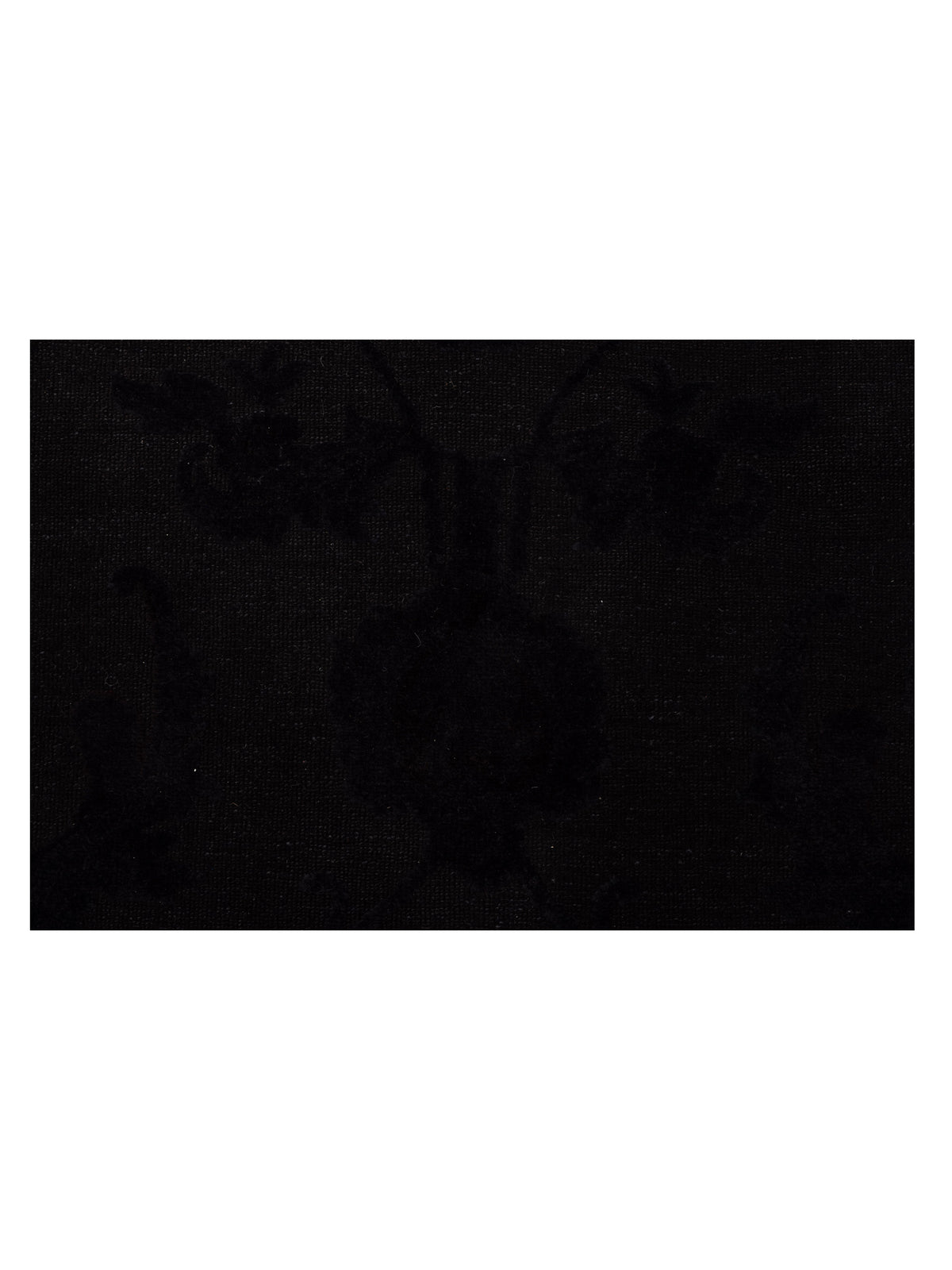 Vintage 78612 Black 9.4x11.11 Hand Knotted Rug