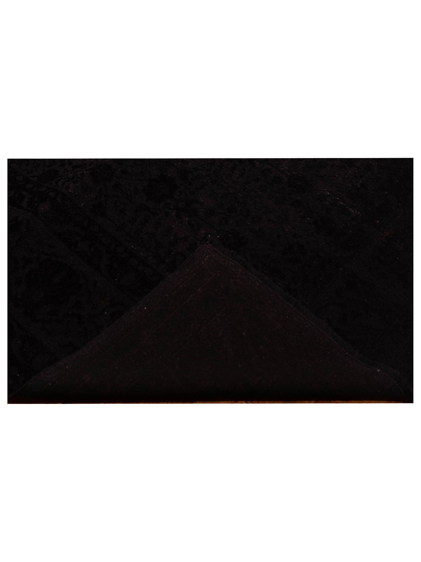 Vintage 108939 Black 6.7x9.1 Hand Knotted Rug