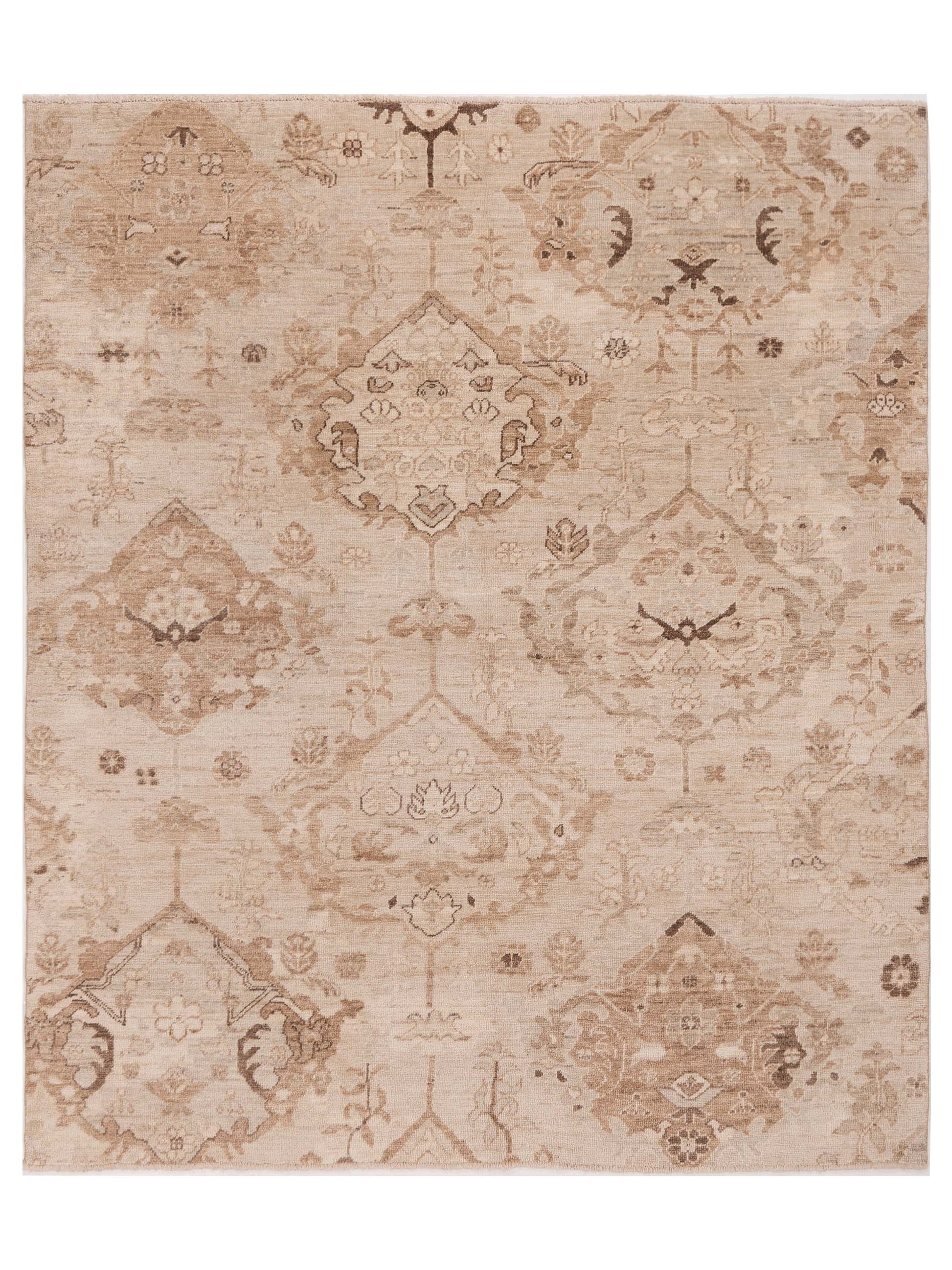 Anadol Angora Oushak  Cream Brown Traditional