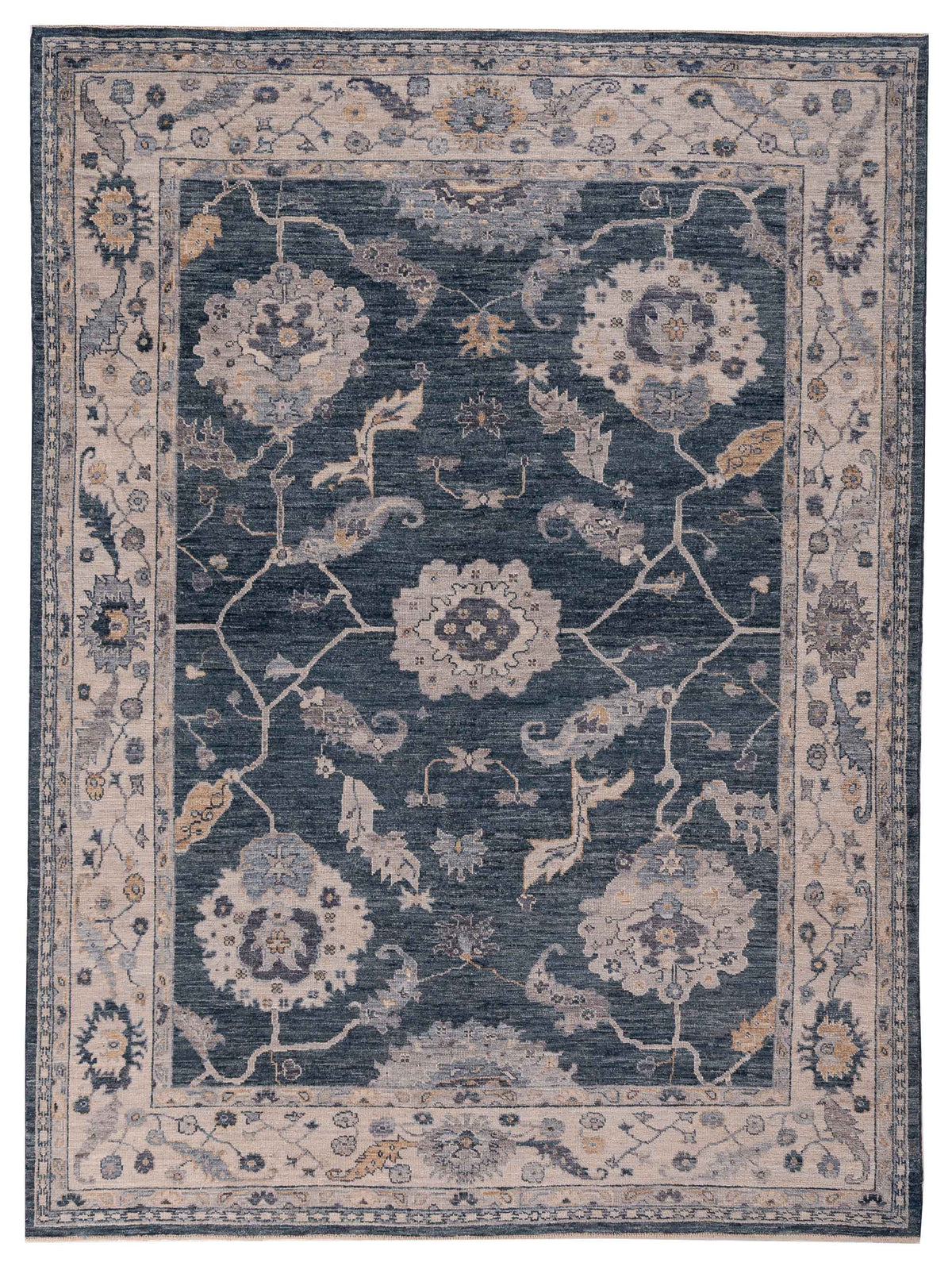 Anadol Angora Oushak  Blue Ivory Traditional