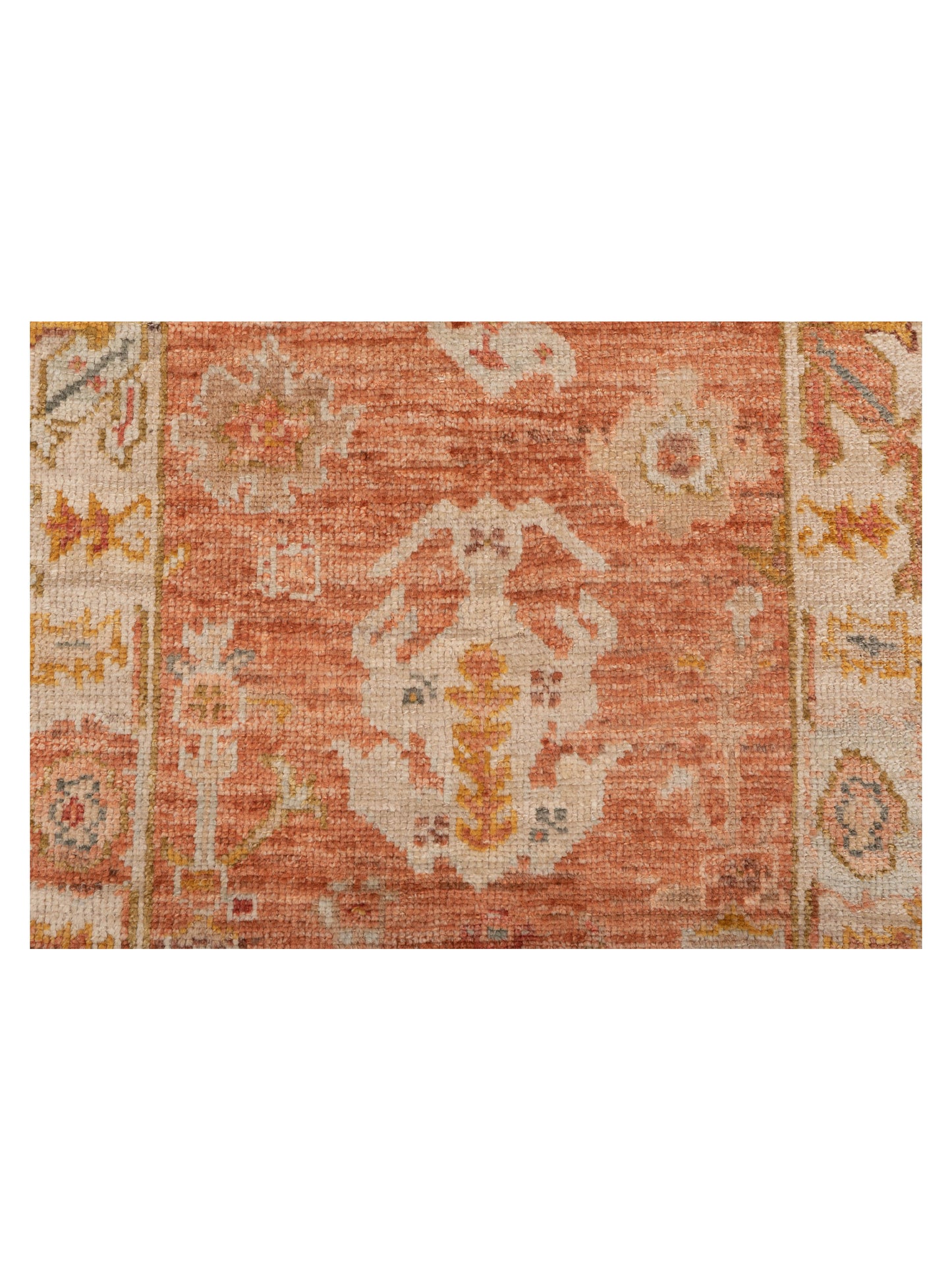 Angora Oushak 149500 Pink Ivory 2.8x11.6 Hand Knotted Rug