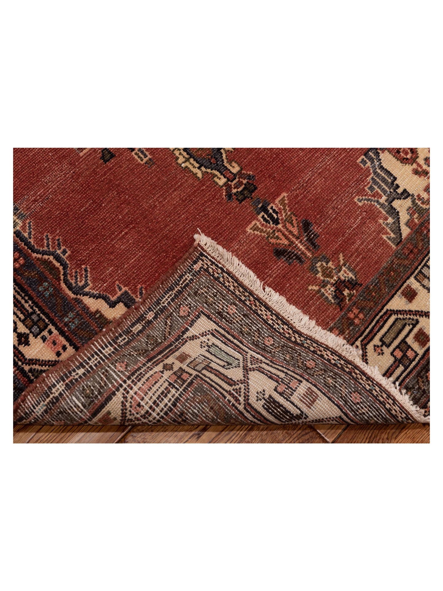 Persian 147696 Rust Brown 3.1x9.10 Hand Knotted Rug