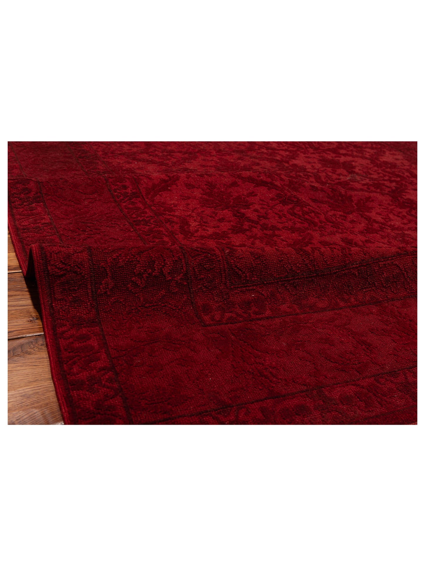 Vintage 109856 Red 6.2x8.11 Hand Knotted Rug