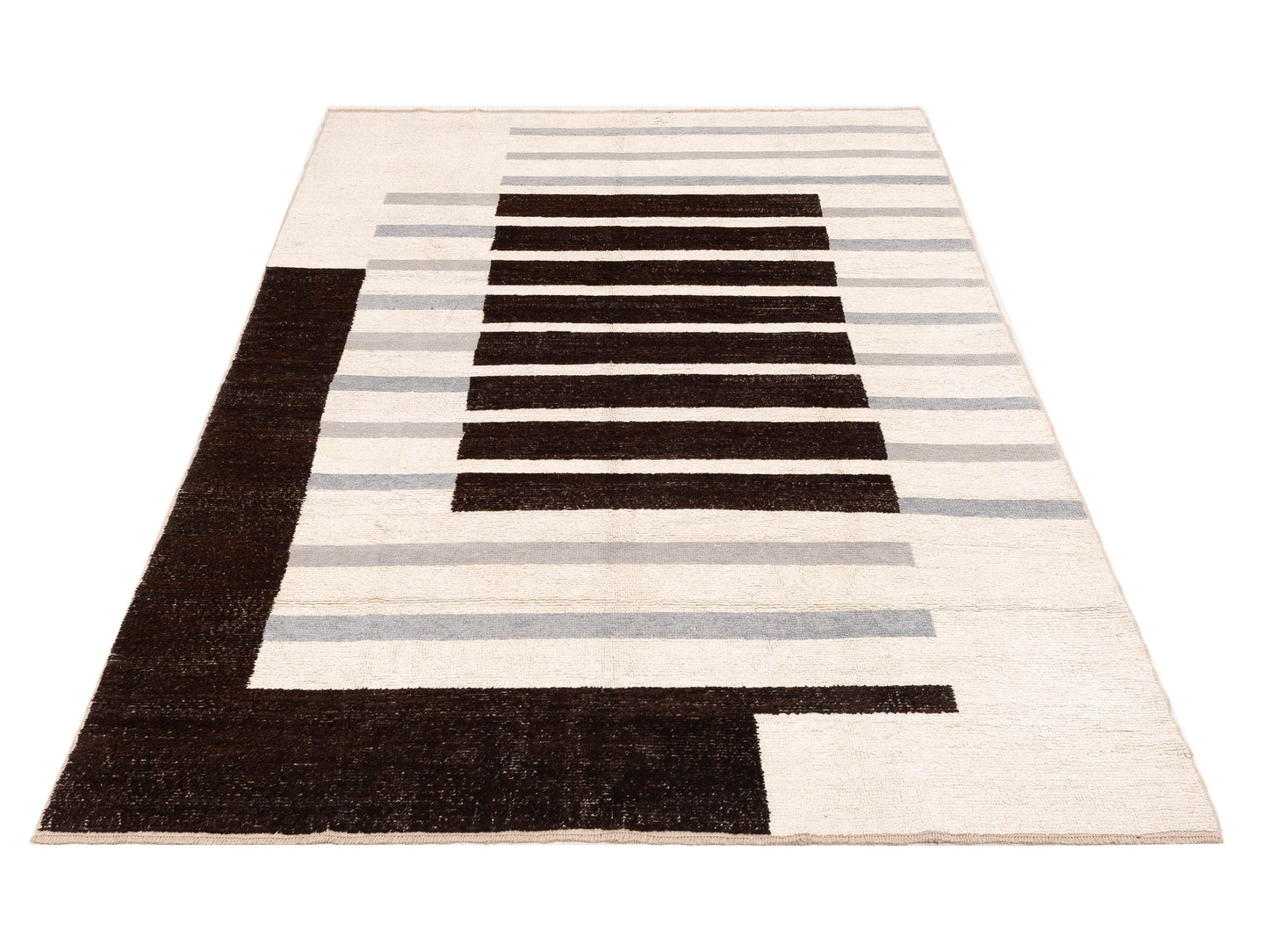 Atlas 151342 Ivory 7.9x10.8 Hand Knotted Rug