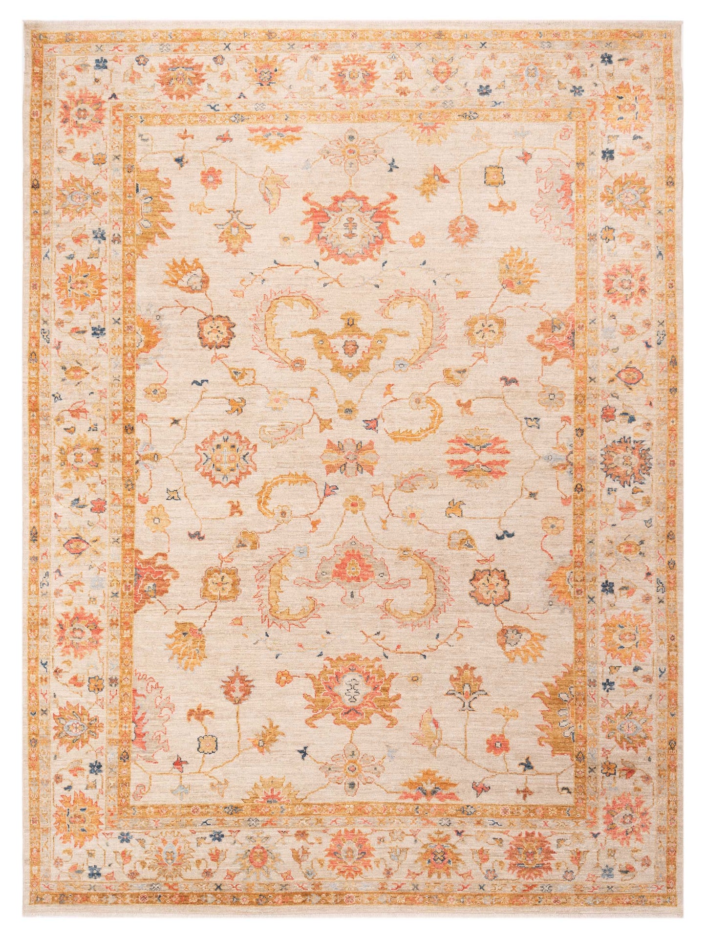 Anadol Angora Oushak  Ivory Ivory Traditional