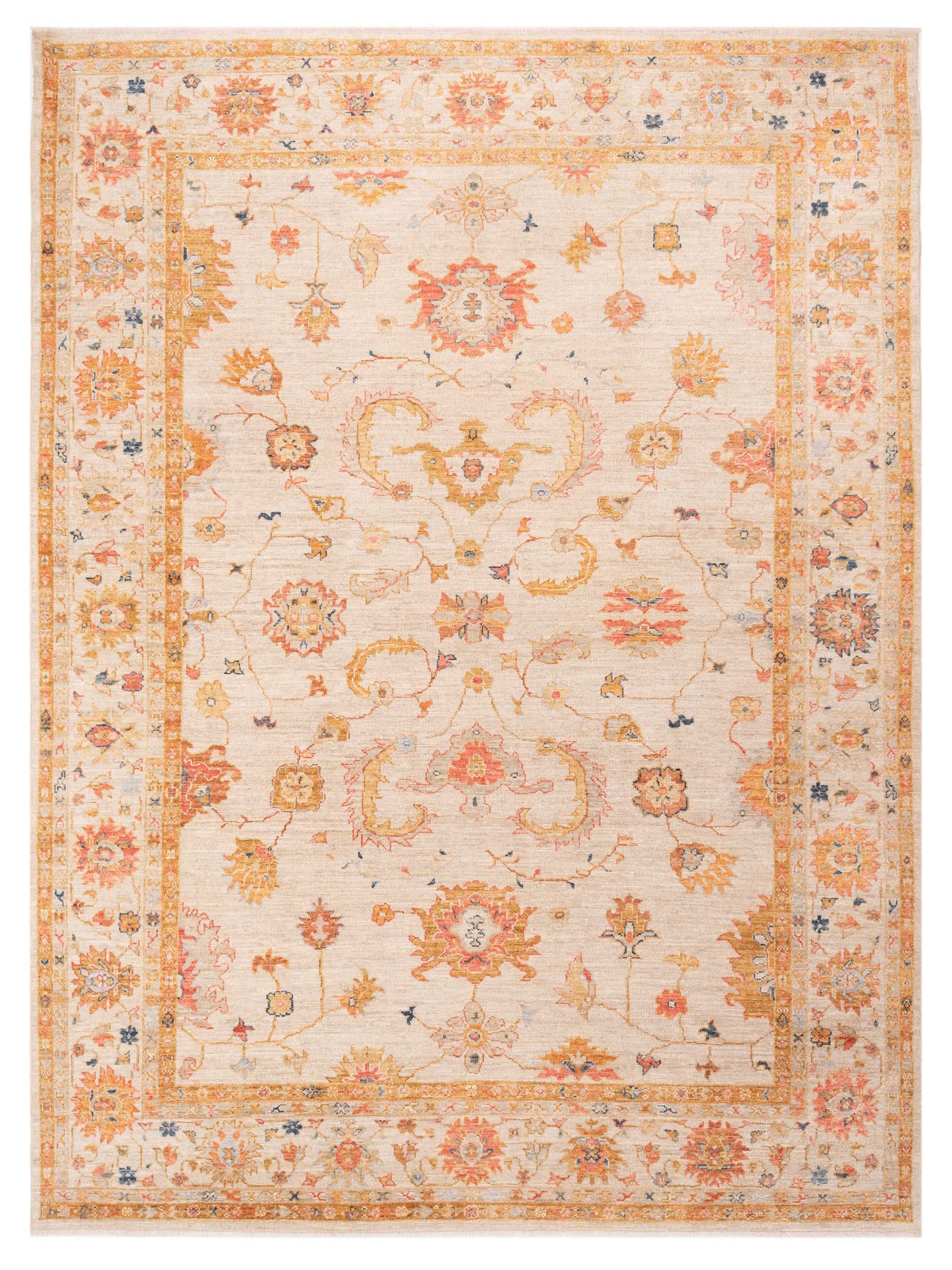 Anadol Angora Oushak  Ivory Ivory Traditional