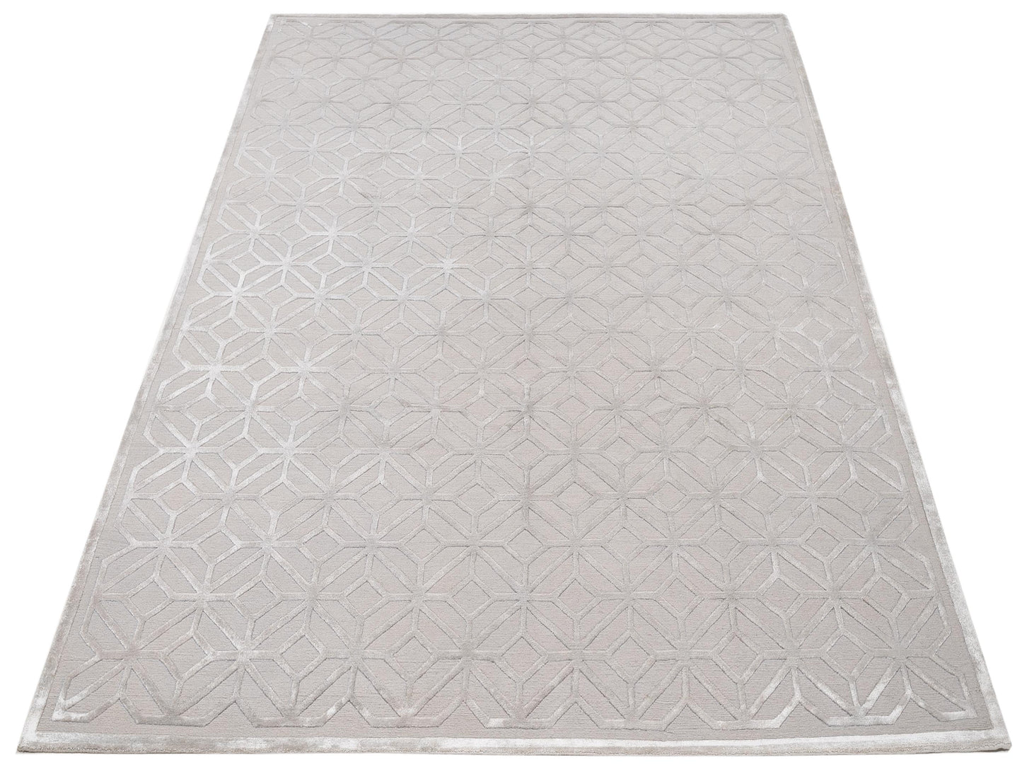 Tibetino 126643 Silver 8.1x10.3 Hand Knotted Rug