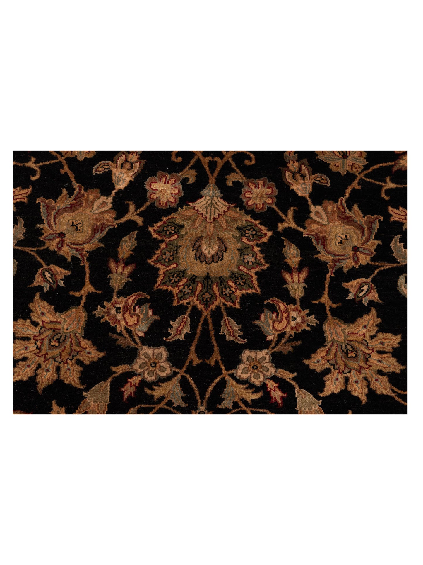 Crown 91013 Black Ivory 9.2x11.11 Hand Knotted Rug