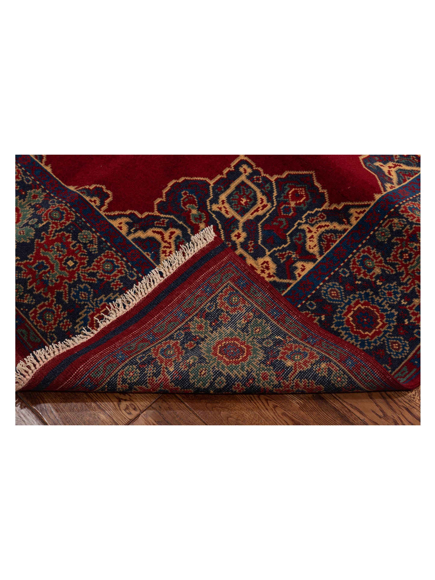 Turkish Shirwan 145120 Red Blue 5.9x8.5 Hand Knotted Rug