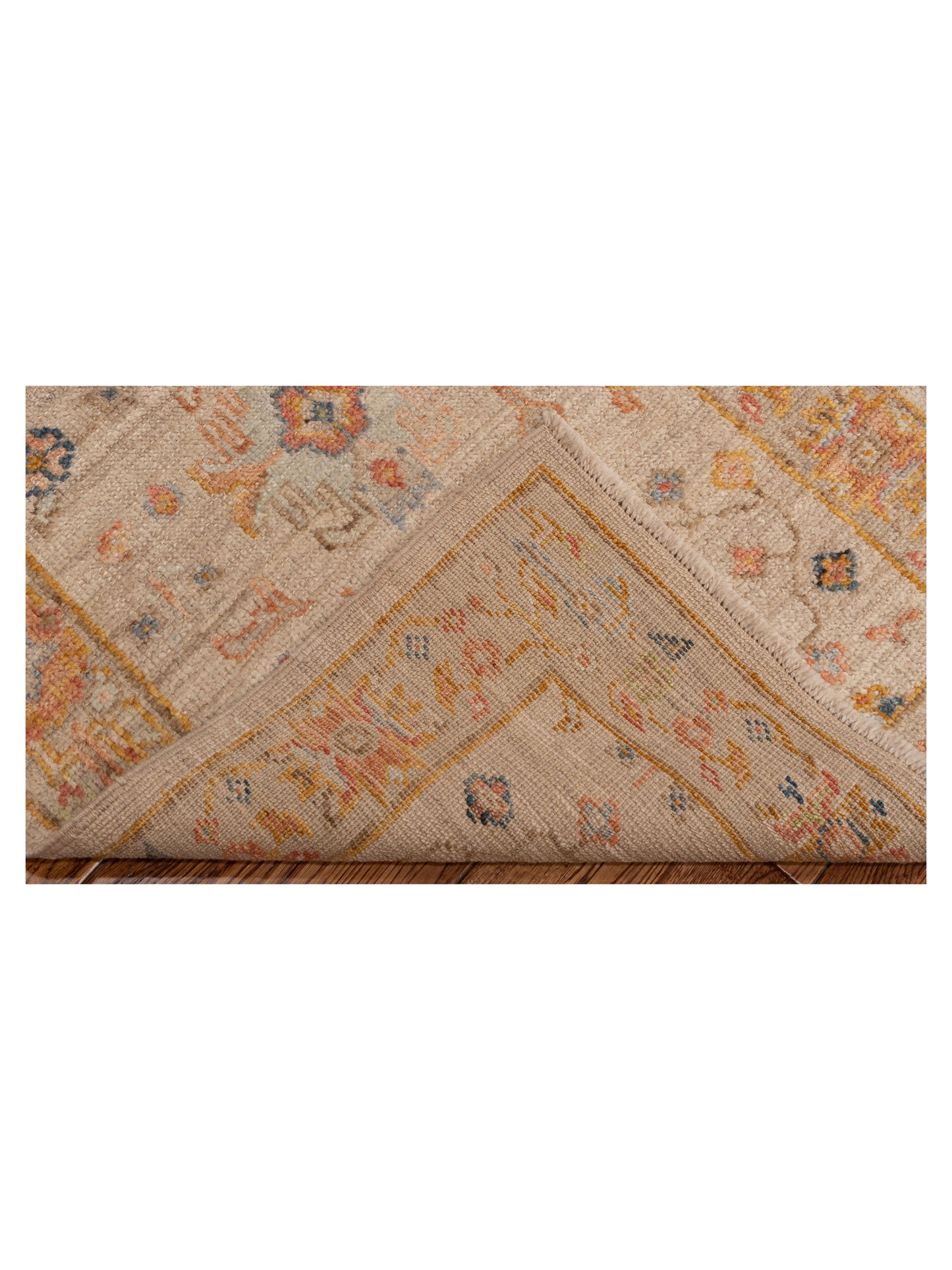 Angora Oushak 150272 Ivory Silver 2.7x11.10 Hand Knotted Rug