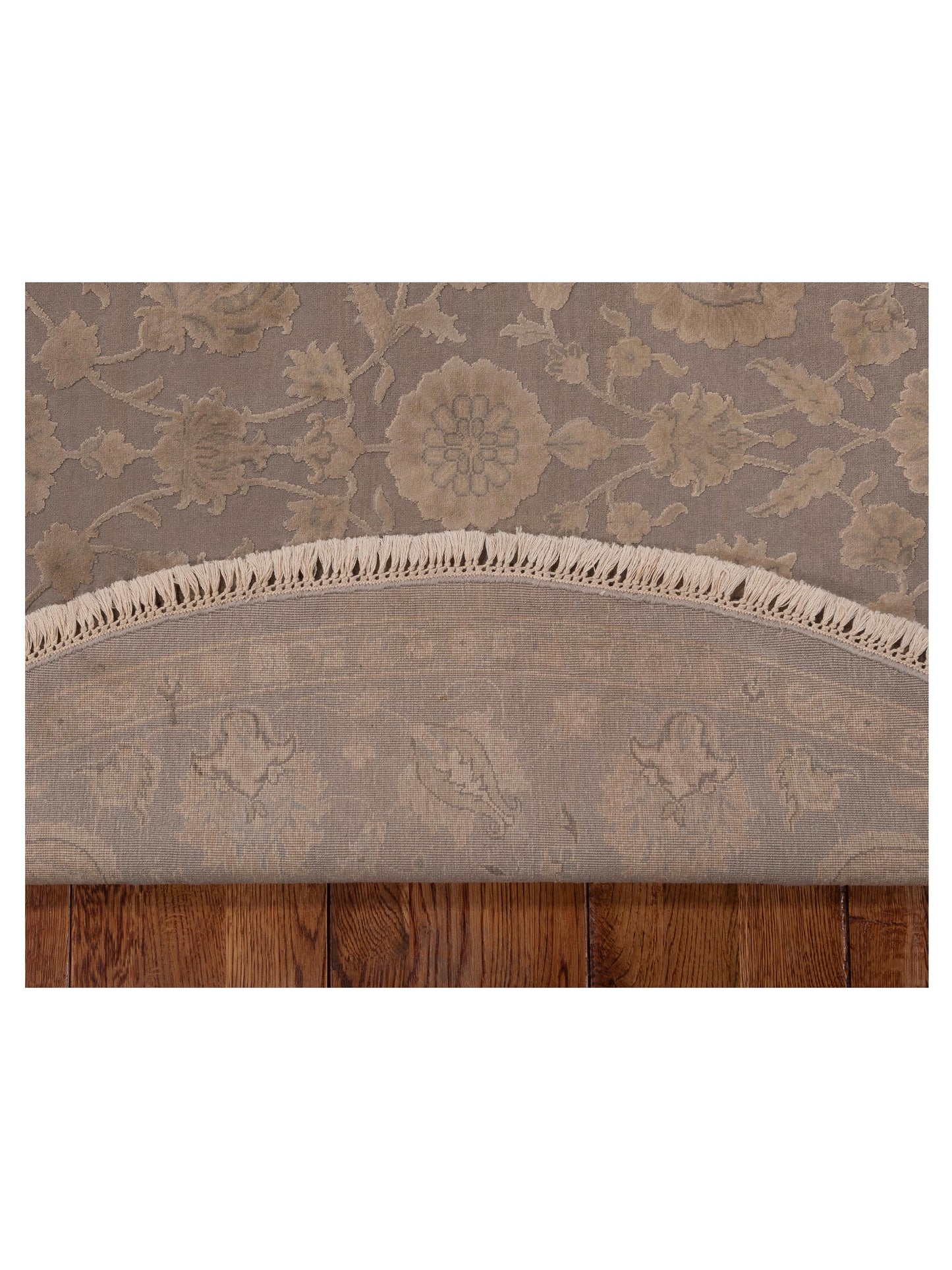 Imperial Silk 141442 Gray Gray 6x6 Hand Knotted Rug