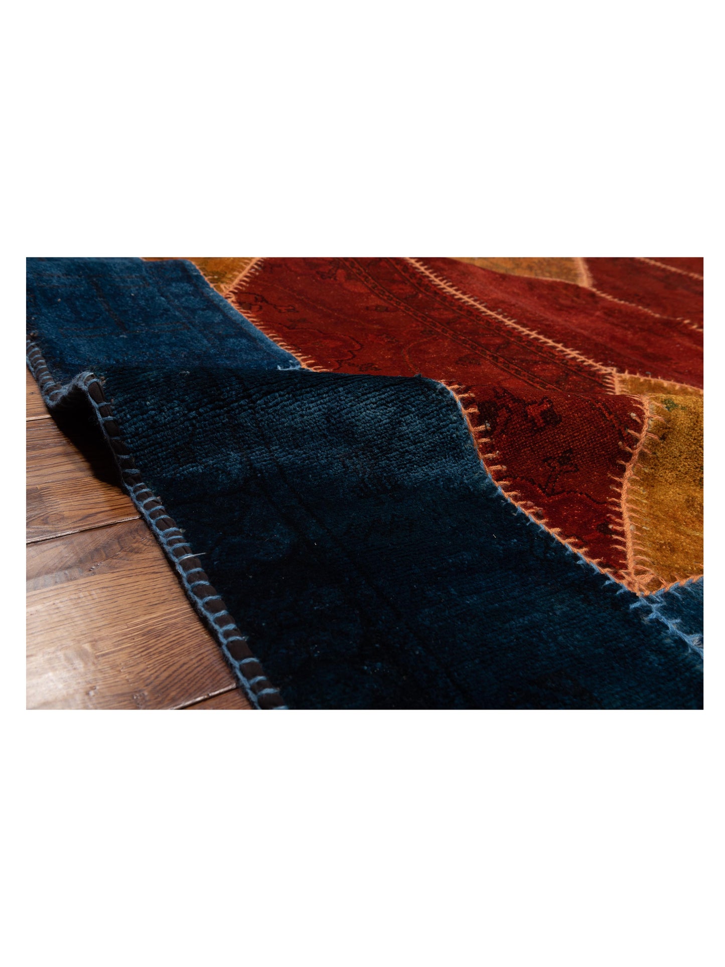 Turkish Vestige Patchwork 114249 Multi 10x10 Hand Knotted Rug