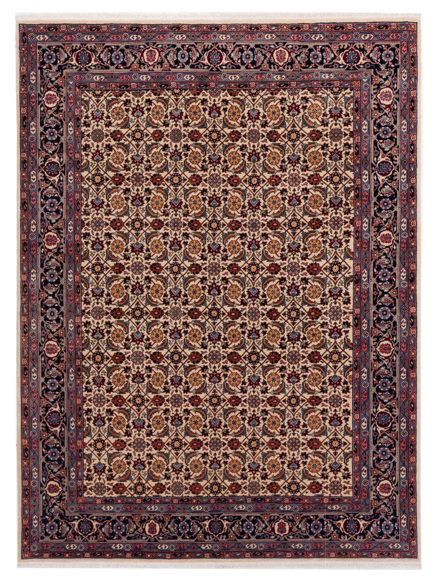 Rajpur Crown  Ivory Navy Traditional