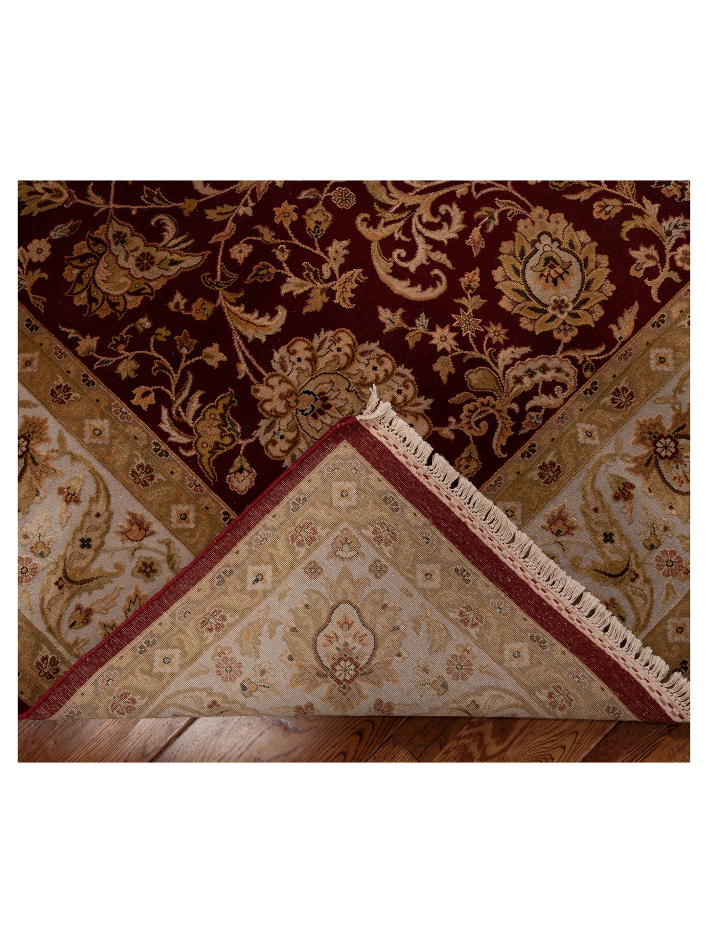 Imperial Silk 153485 Ivory Ivory 4x6 Hand Knotted Rug