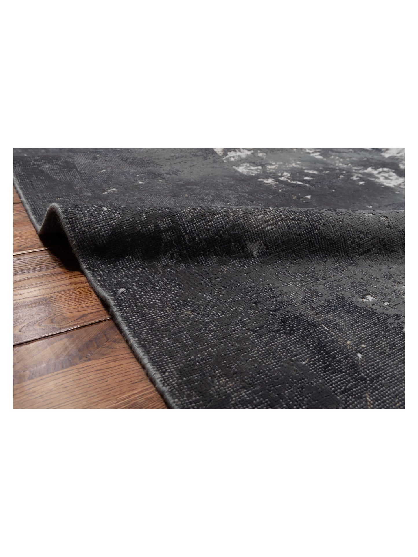 Vintage 97426 Dark Gray 12x17.10 Hand Knotted Rug