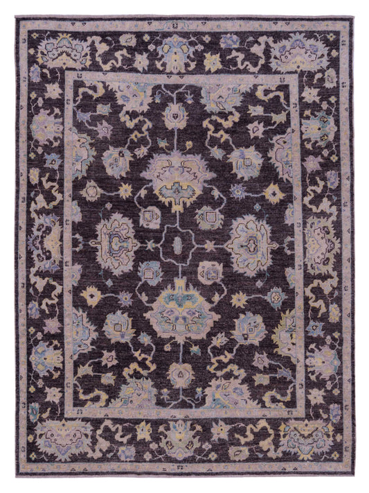 Anadol Angora Oushak  Charcoal Charcoal Traditional