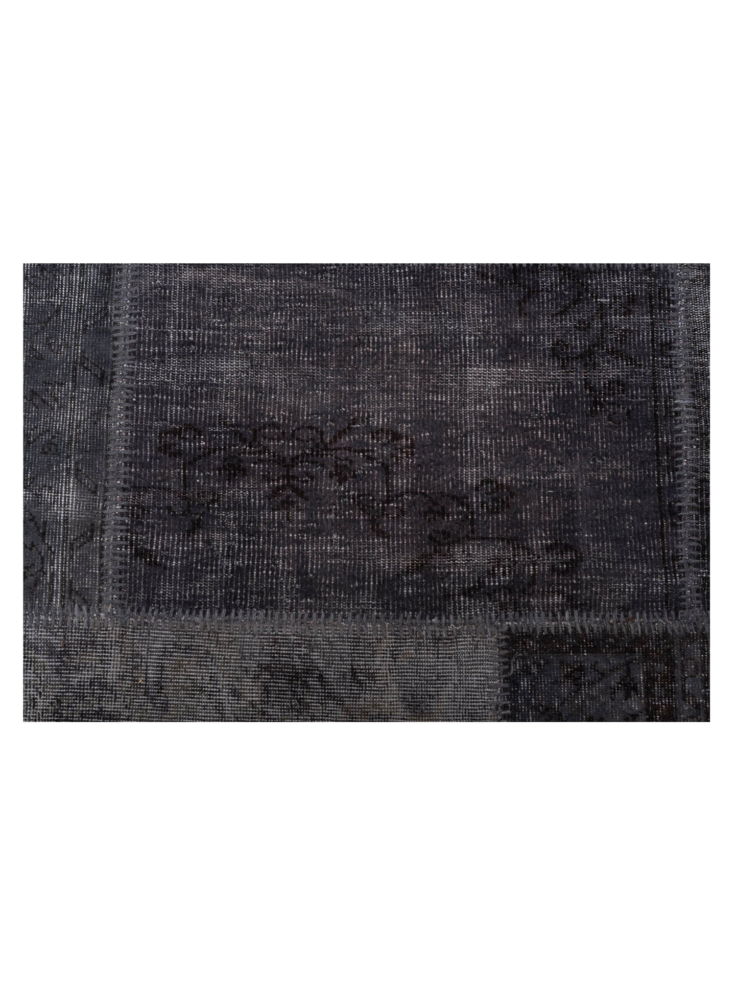 Turkish Vestige Patchwork 129333 Charcoal 12x15 Hand Knotted Rug