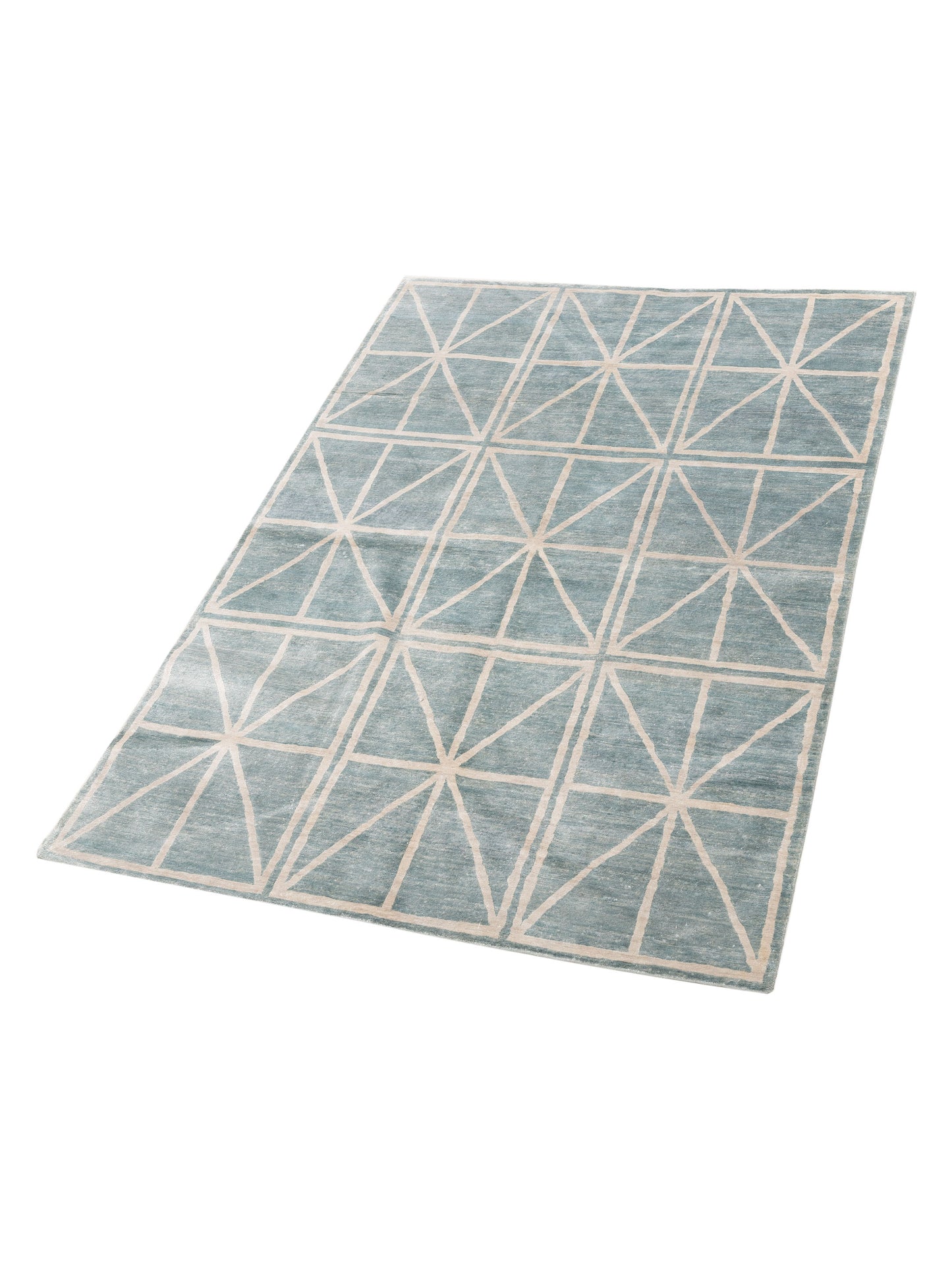 Tibetino 119208 Light Blue Light Blue 6x8.11 Hand Knotted Rug