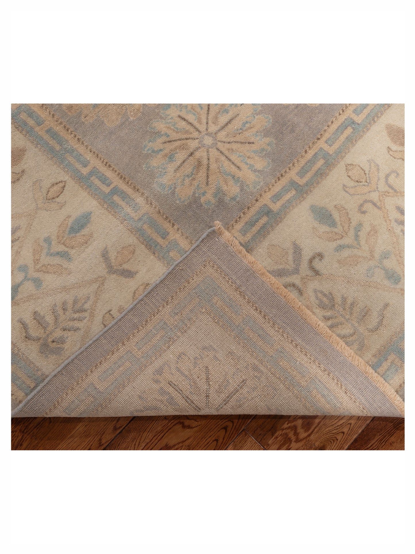 Stella 124409 Gray Ivory 10.3x14.6 Hand Knotted Rug