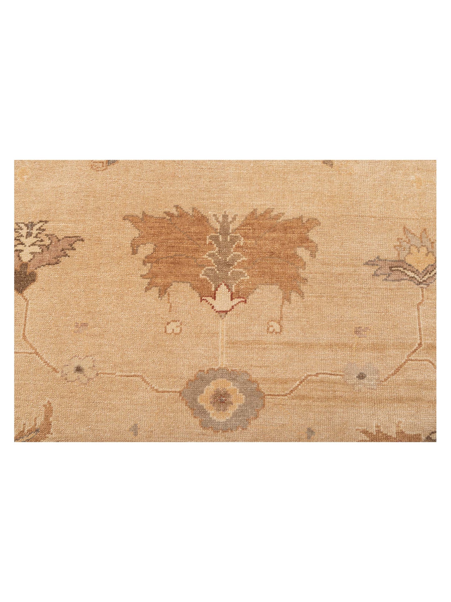 Angora Oushak 92761 Gold Ivory 12.1x17.11 Hand Knotted Rug