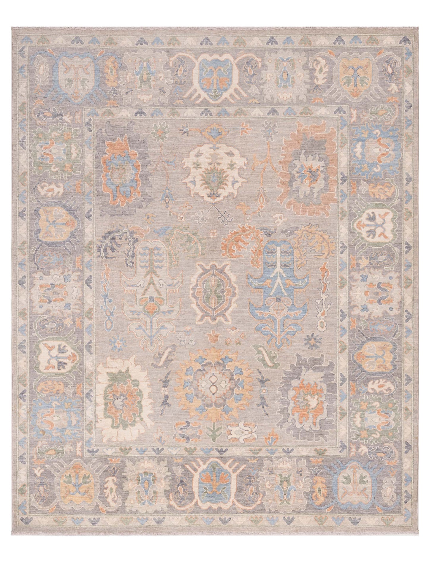 Pasha Anadol Oushak  Silver Gray Traditional