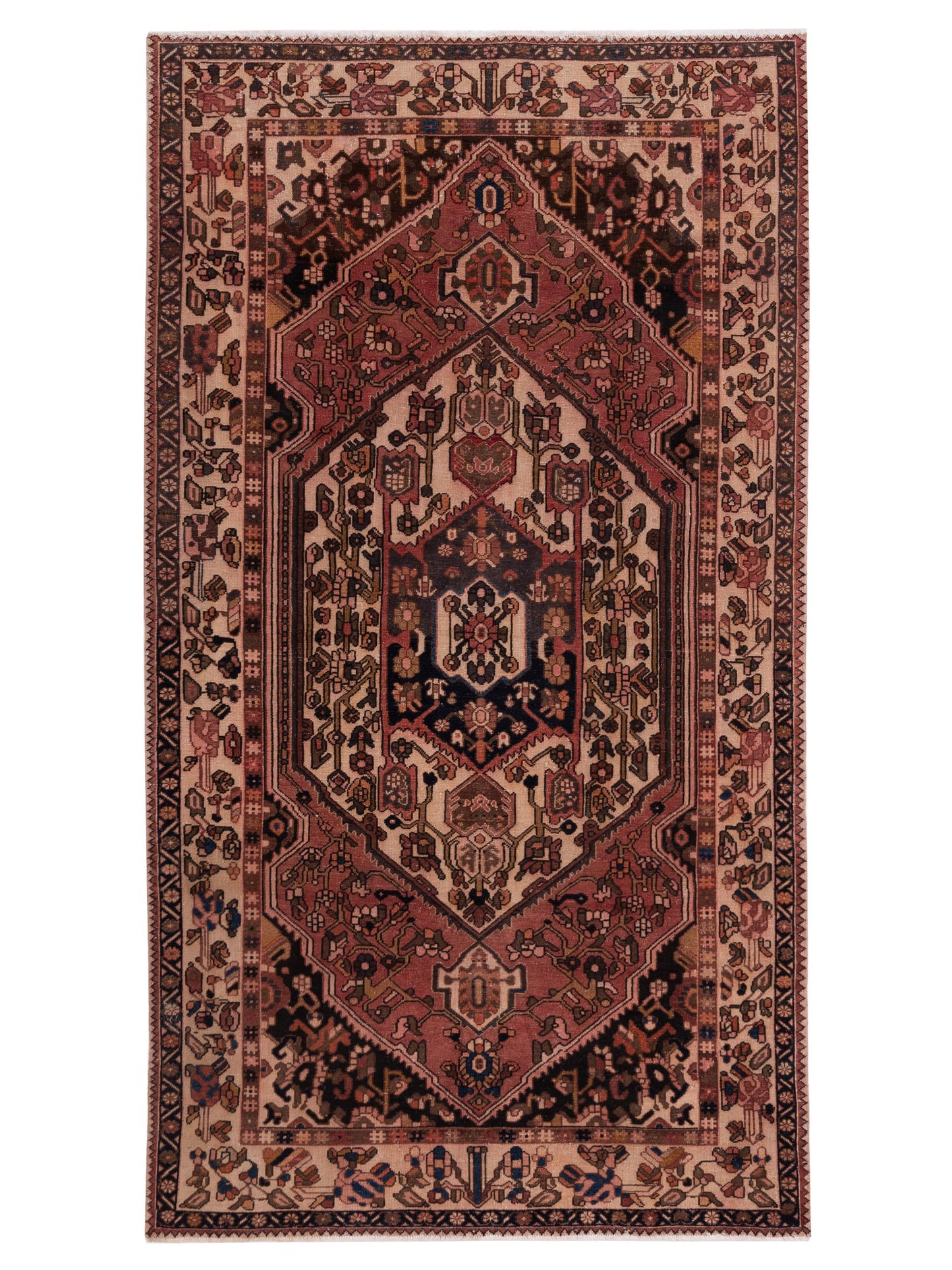 Pasha Persian  Rust Ivory Traditional