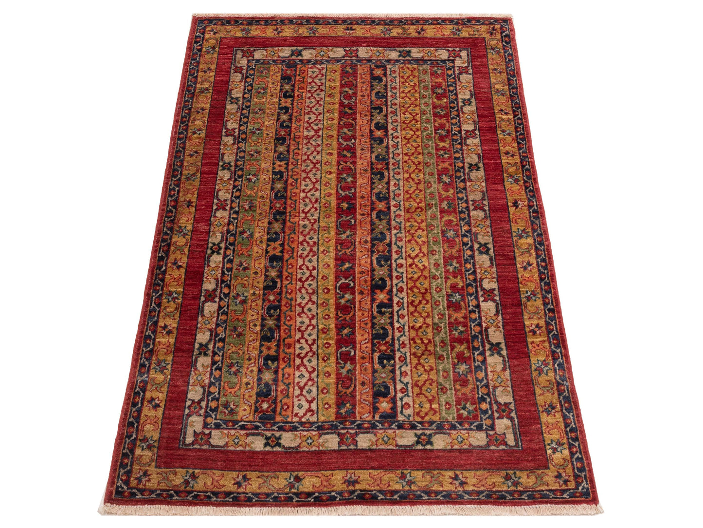 Shawl 126978 Multi 3.11x57 Hand Knotted Rug