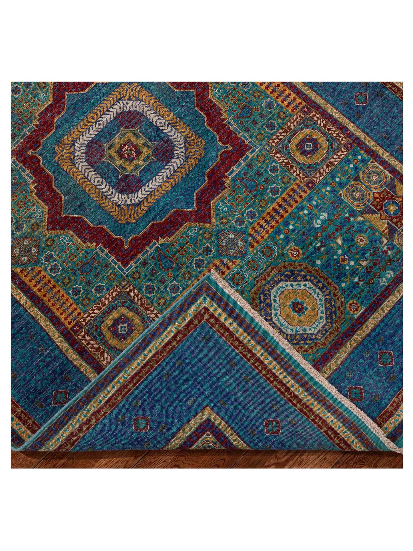 Artisan Mamluk 154788 Blue Blue 5.9x8.1 Hand Knotted Rug