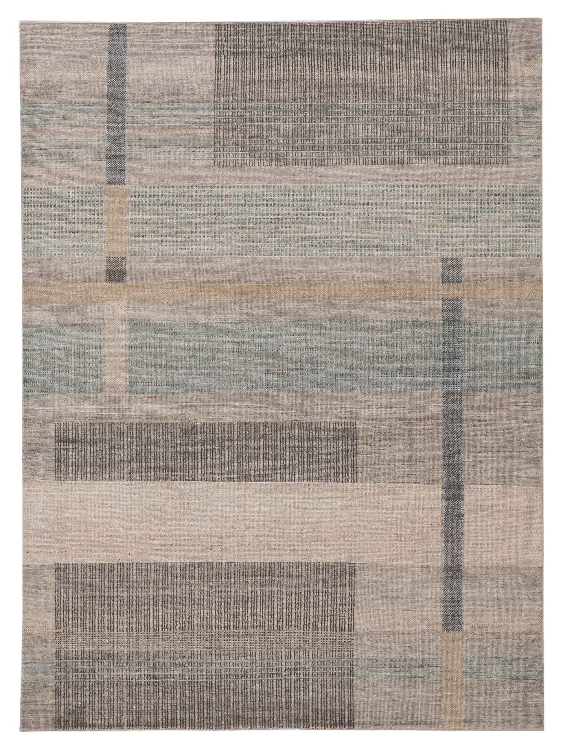 Rajpur Aurore  Taupe Green Contemporary