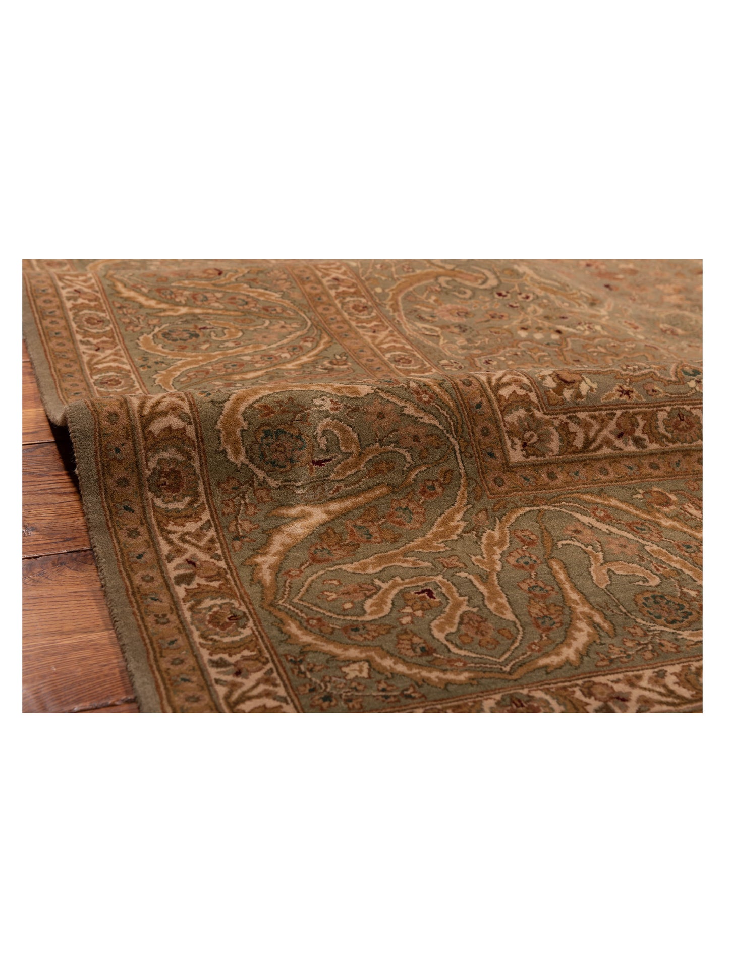 Empire 81635 Green Green 8.1x11.7 Hand Knotted Rug
