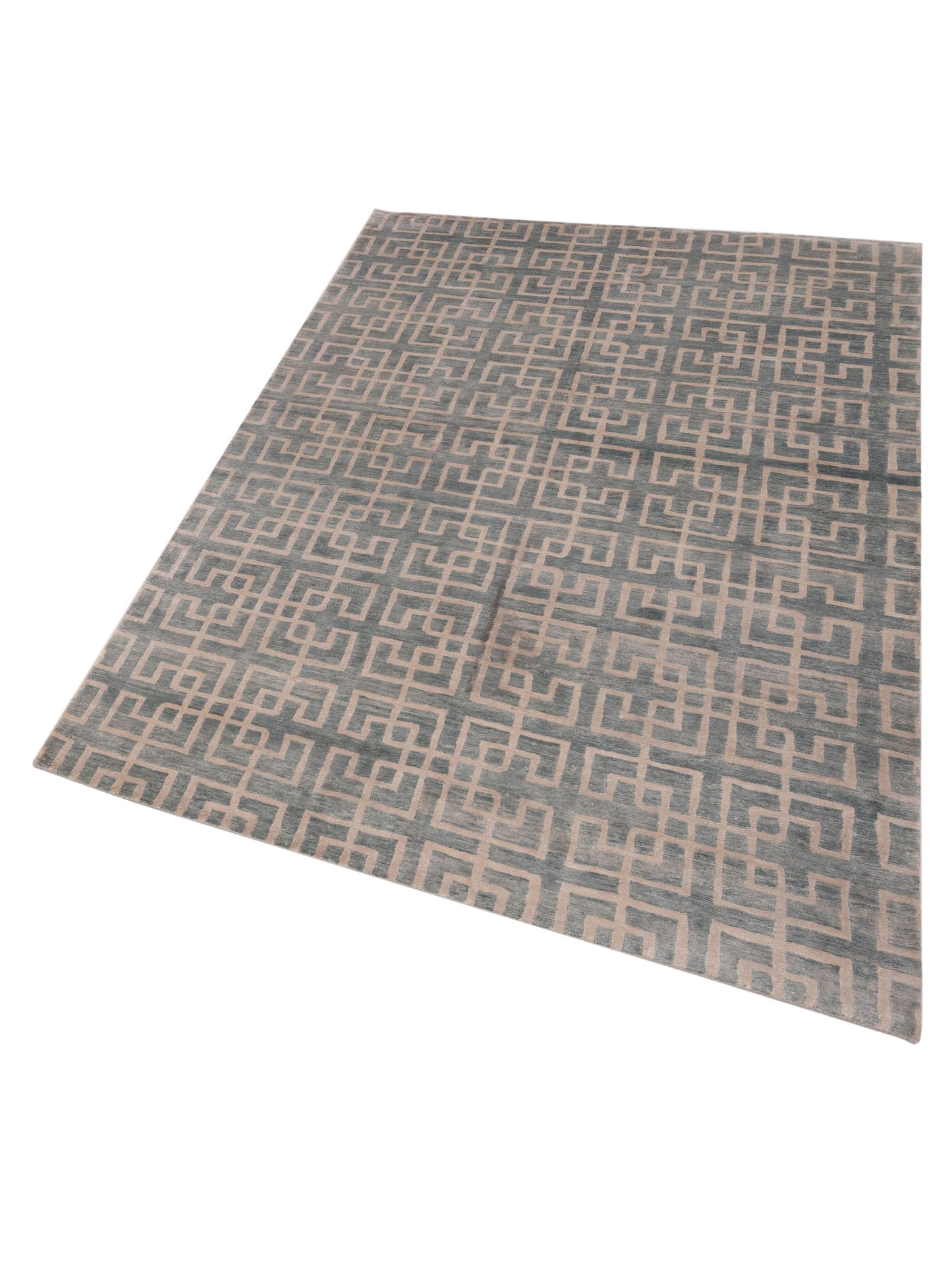Tibetino 119742 Blue 6.1x8.10 Hand Knotted Rug