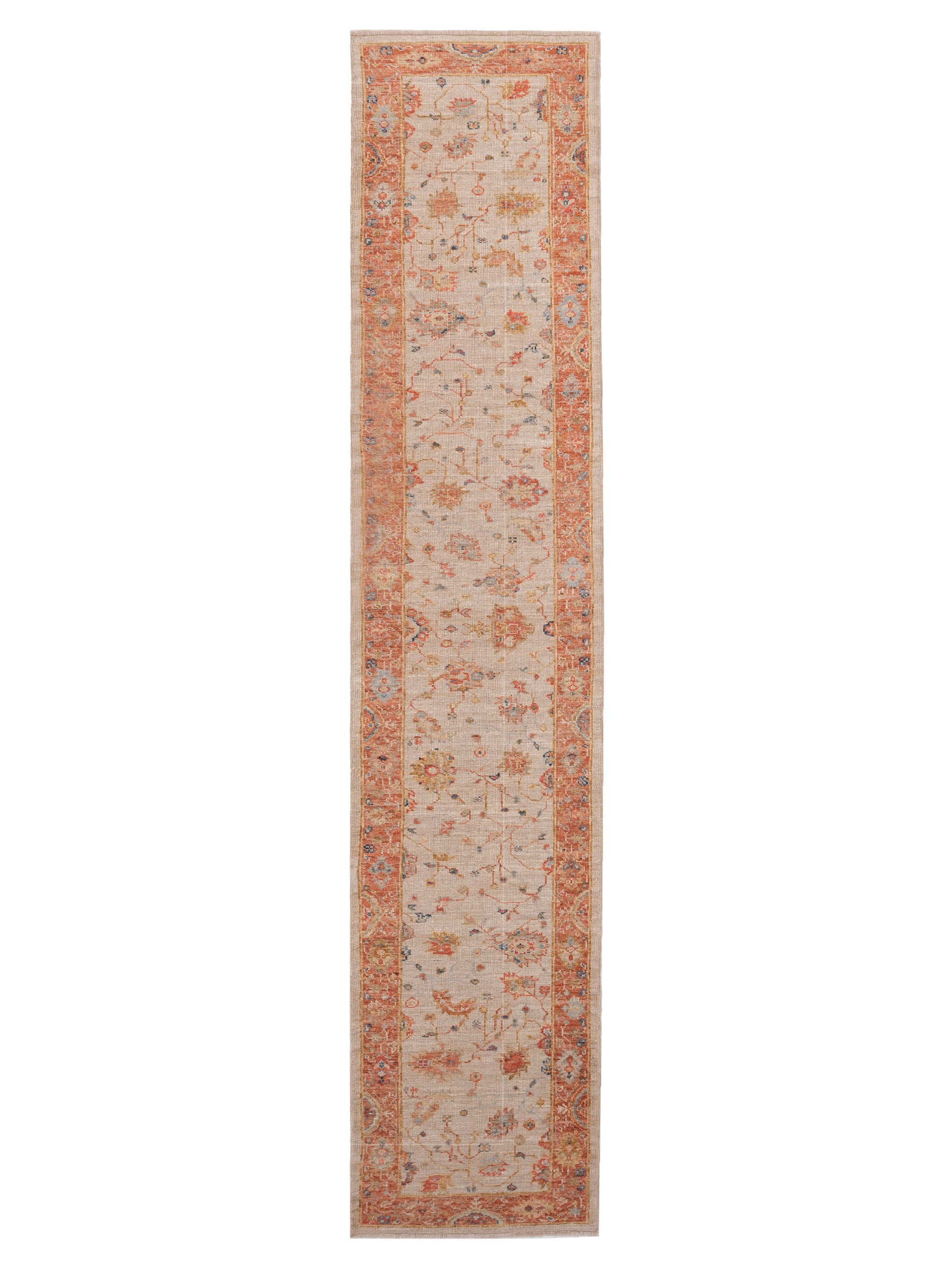 Anadol Angora Oushak  Ivory Rust Traditional