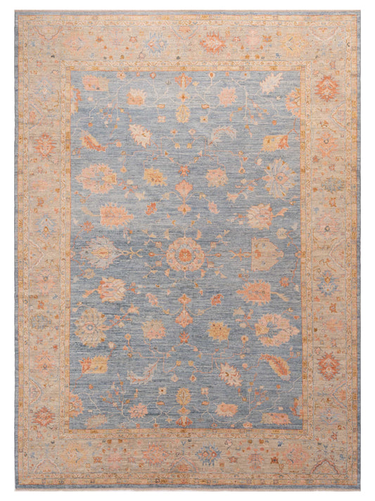 Anadol Angora Oushak  Blue Light Brown Traditional