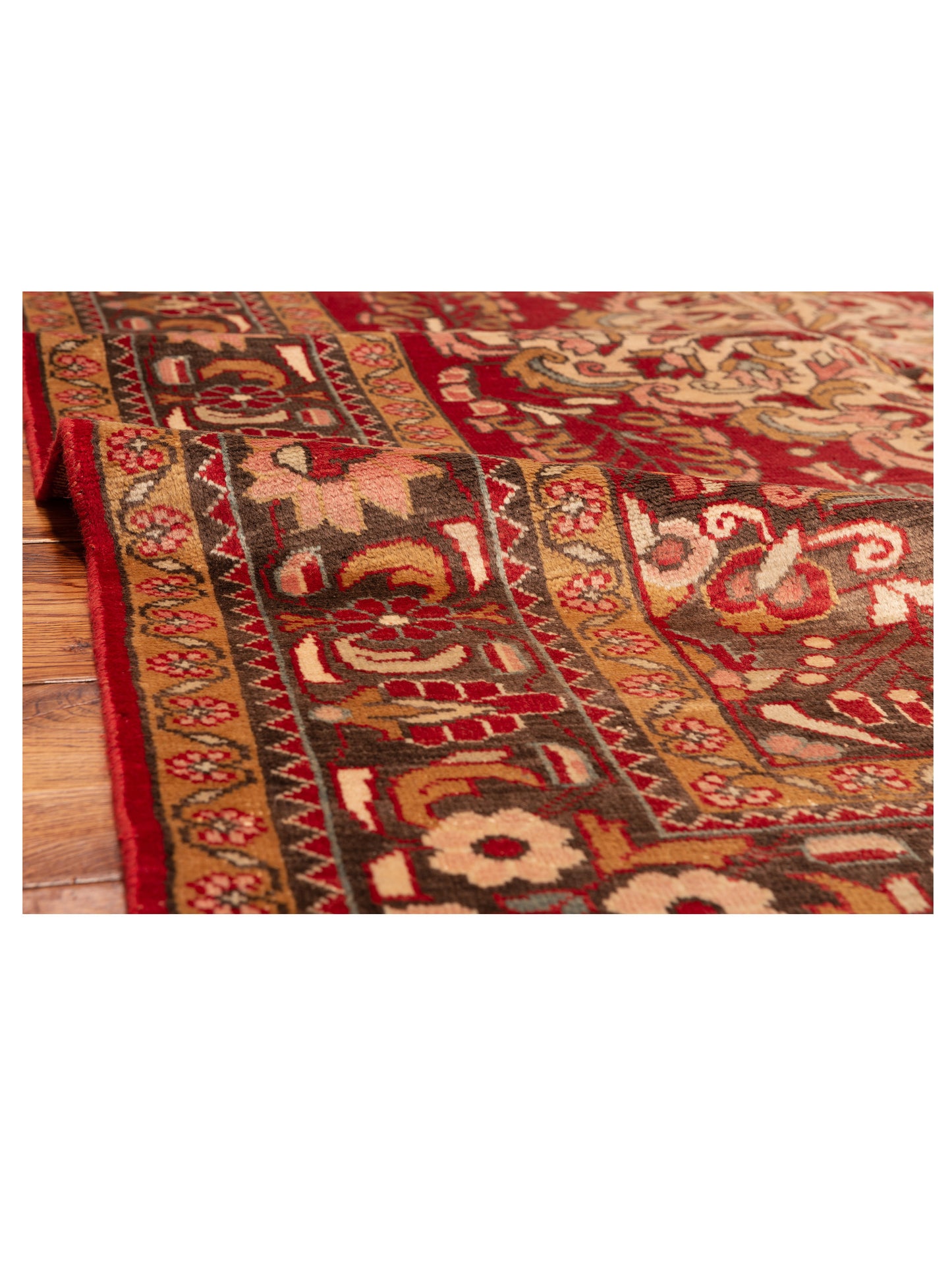Persian 93155 Red Brown 5.5x7.2 Hand Knotted Rug