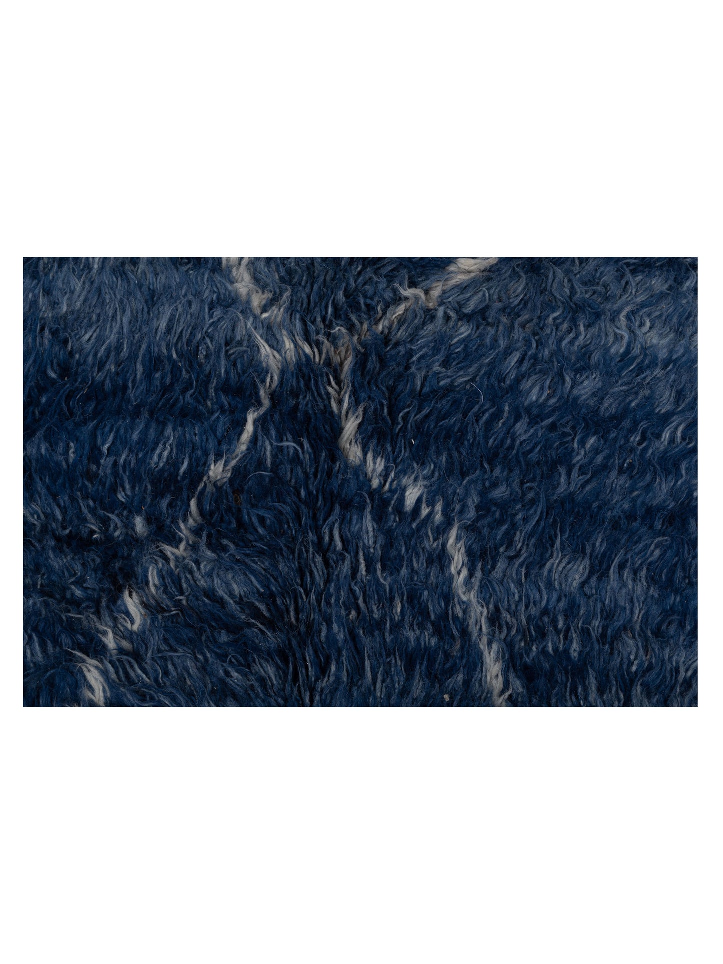 Berber Efes Dark Blue Ivory 9.3x12.9 Hand Knotted Rug