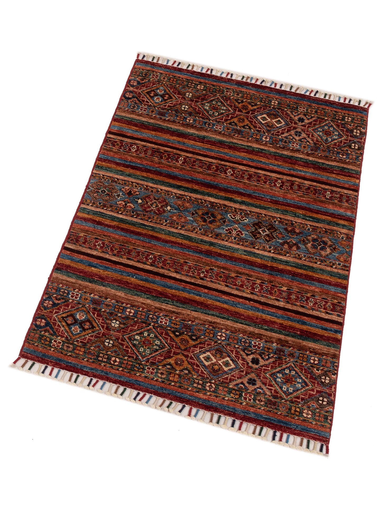 Khorjin 149081 Multi Multi 2.10x44 Hand Knotted Rug
