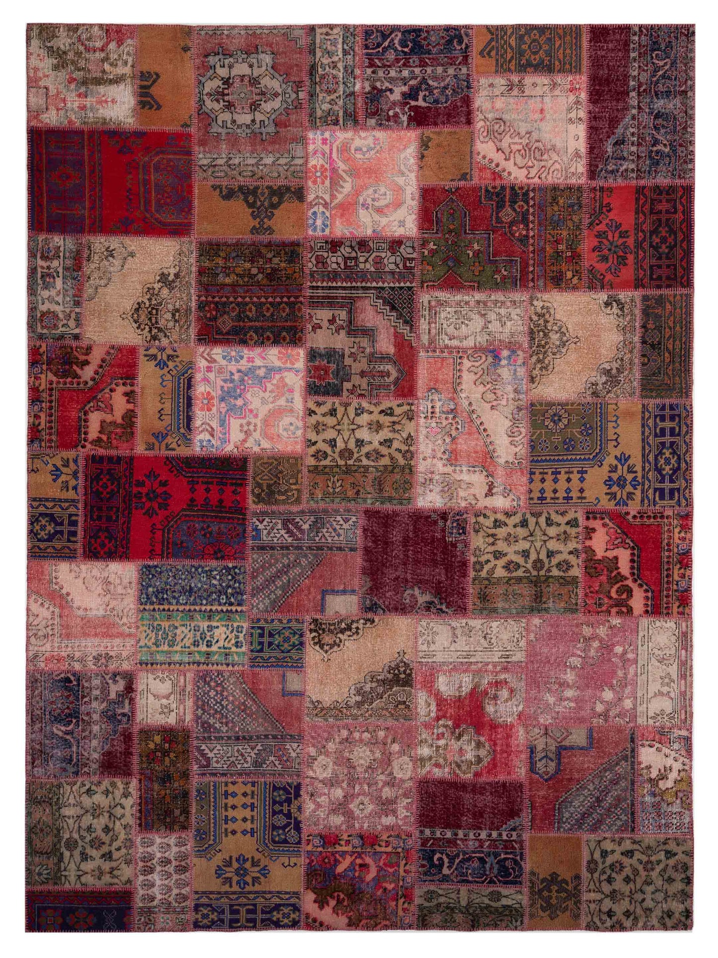 Pasha Turkish Vestige Patchwork  Multi  Contemporary