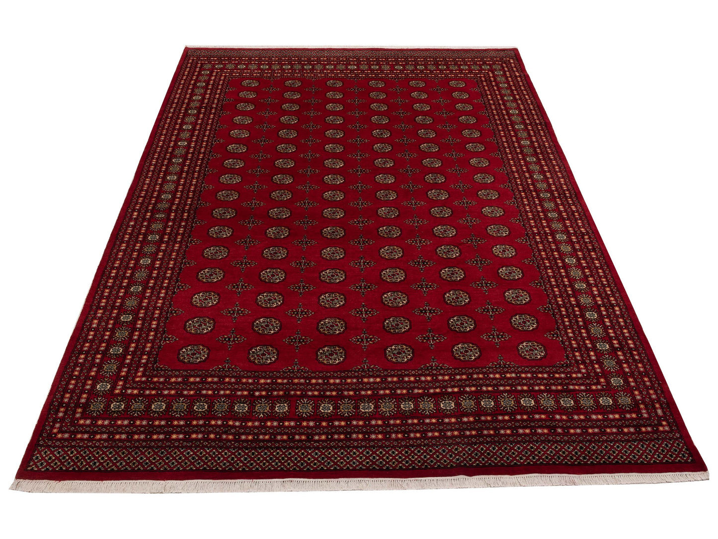 Bokhara 153419 Red Red 9.2x12.6 Hand Knotted Rug